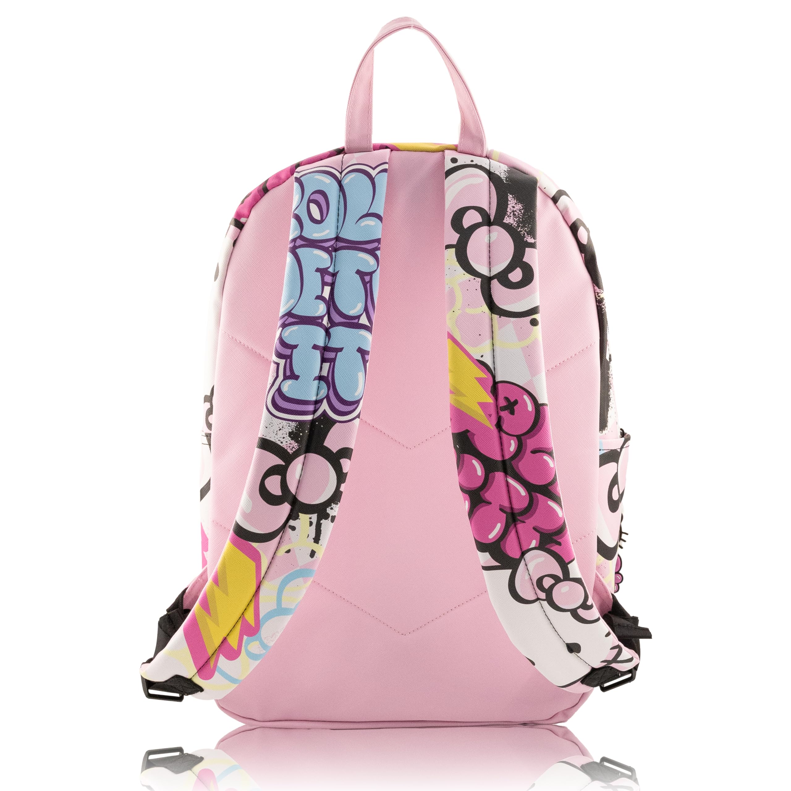 Stitch, Hello Kitty, SpongeBob or Miles Morales Backpack for Teens with Rubber Luggage Tag