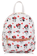 Disney Minnie Mouse Backpack for Women, Men, Boys, Girls, Unisex | Cute PU Leather 10" Mini Backpack Purse | Minnie Mouse Bag