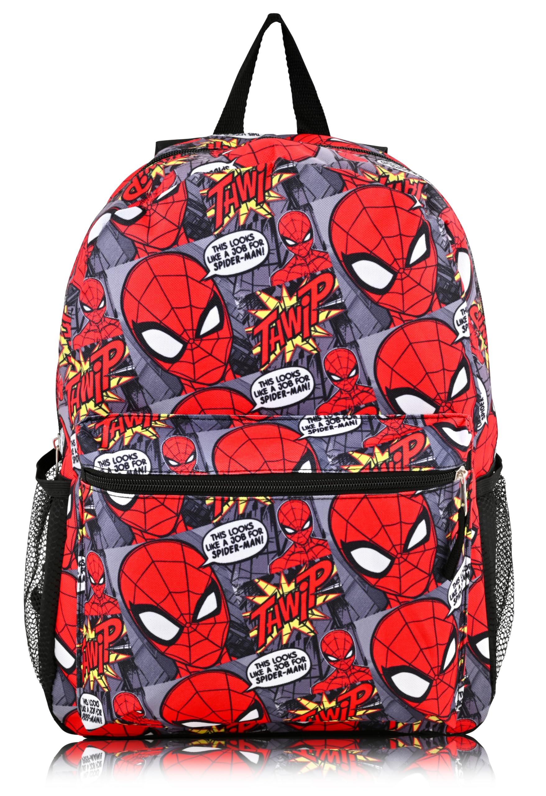 Marvel Spiderman Backpack for School - 16" Small Kids Bookbag Knapsack for Boys, Girls, Toddlers