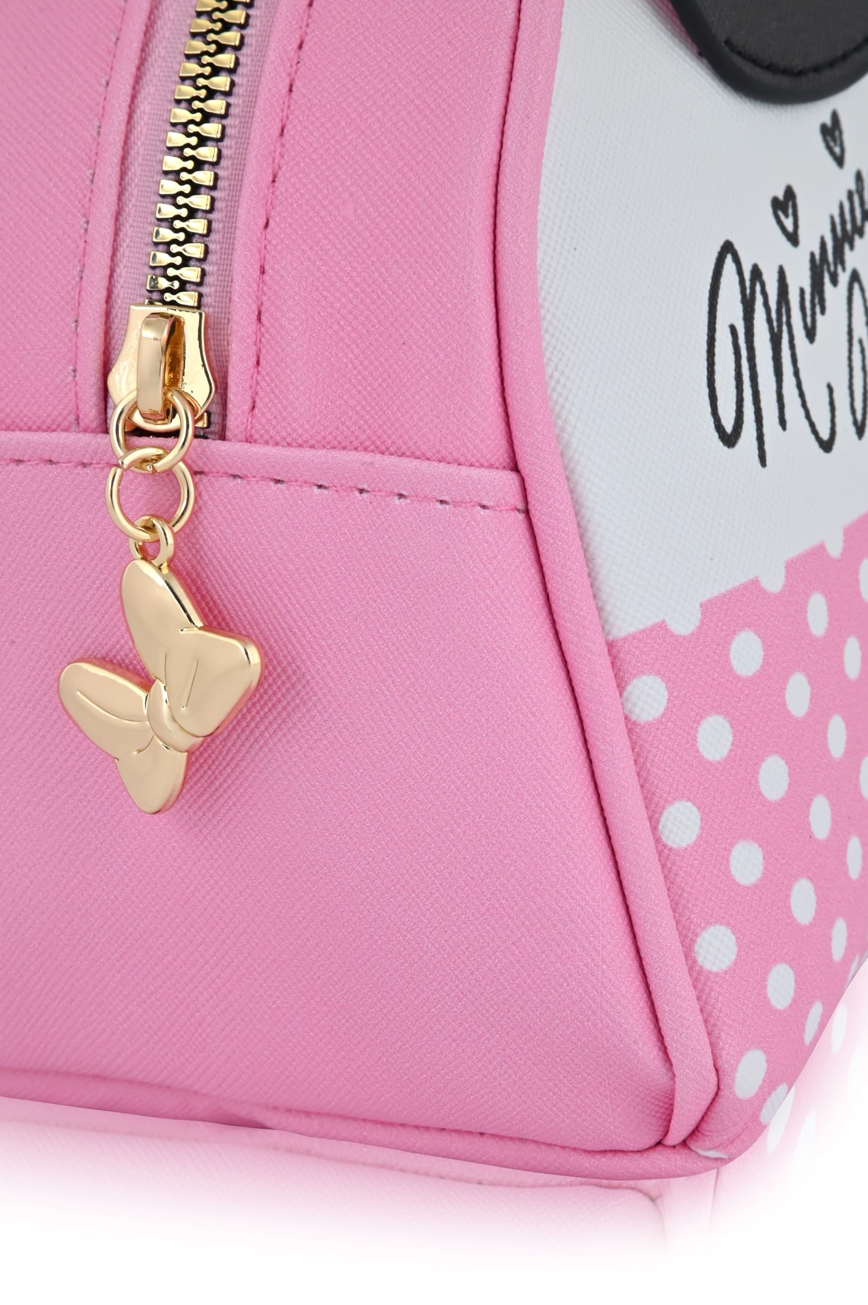 Hello Kitty, Stitch or Minnie Mouse Makeup Bag for Women | Minnie Mouse PU Leather Travel Toiletry Bag for Women