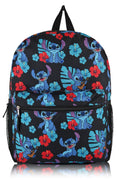 Disney Stitch Backpack - 16" Lilo and Stitch Canvas School Bag for Kids | Disney School Supplies for Toddlers, Kids, Boys, Girls