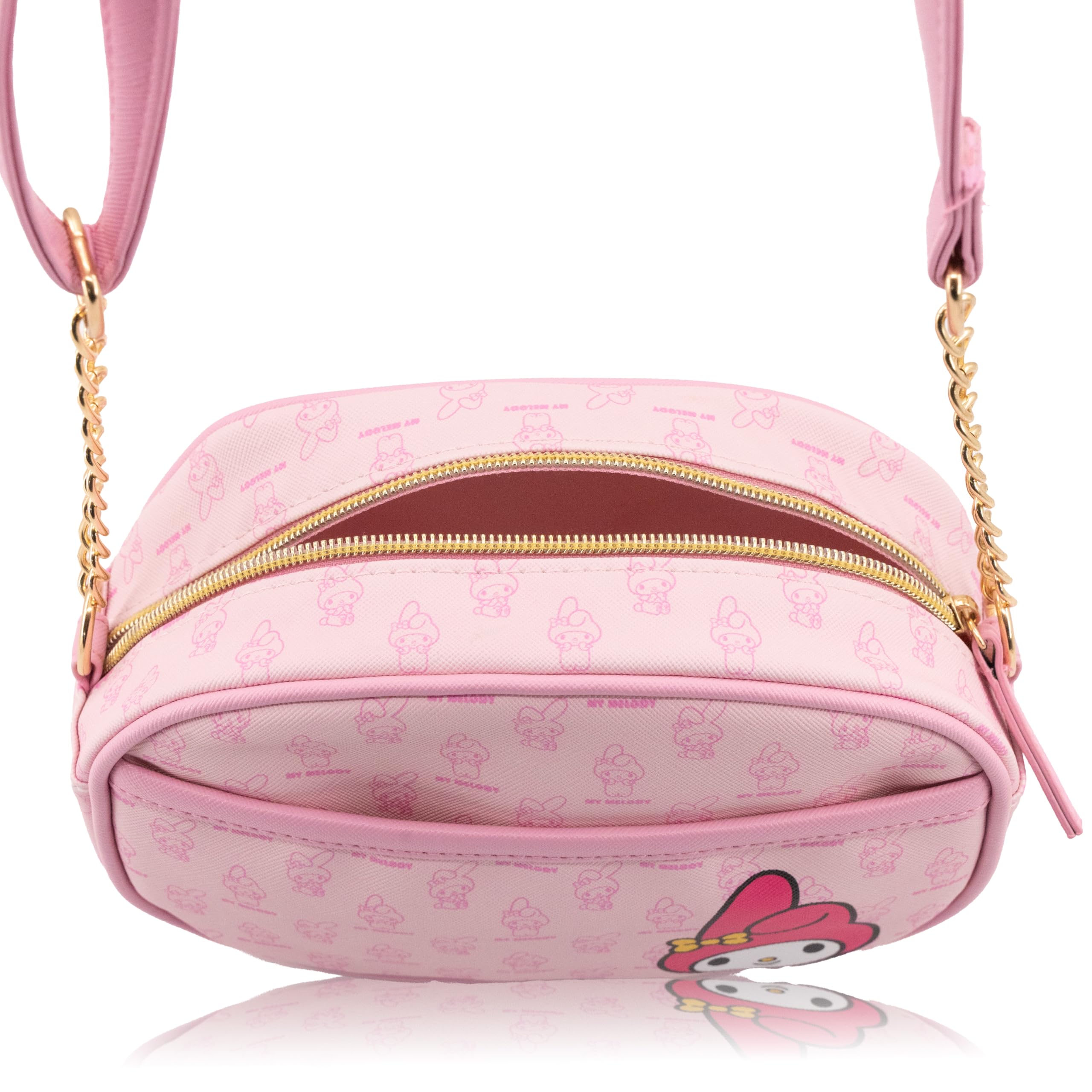 Disney Sanrio Bluey Purse Crossbody Handbag for Women | Metallic Vinyl Women's Shoulder Handbag