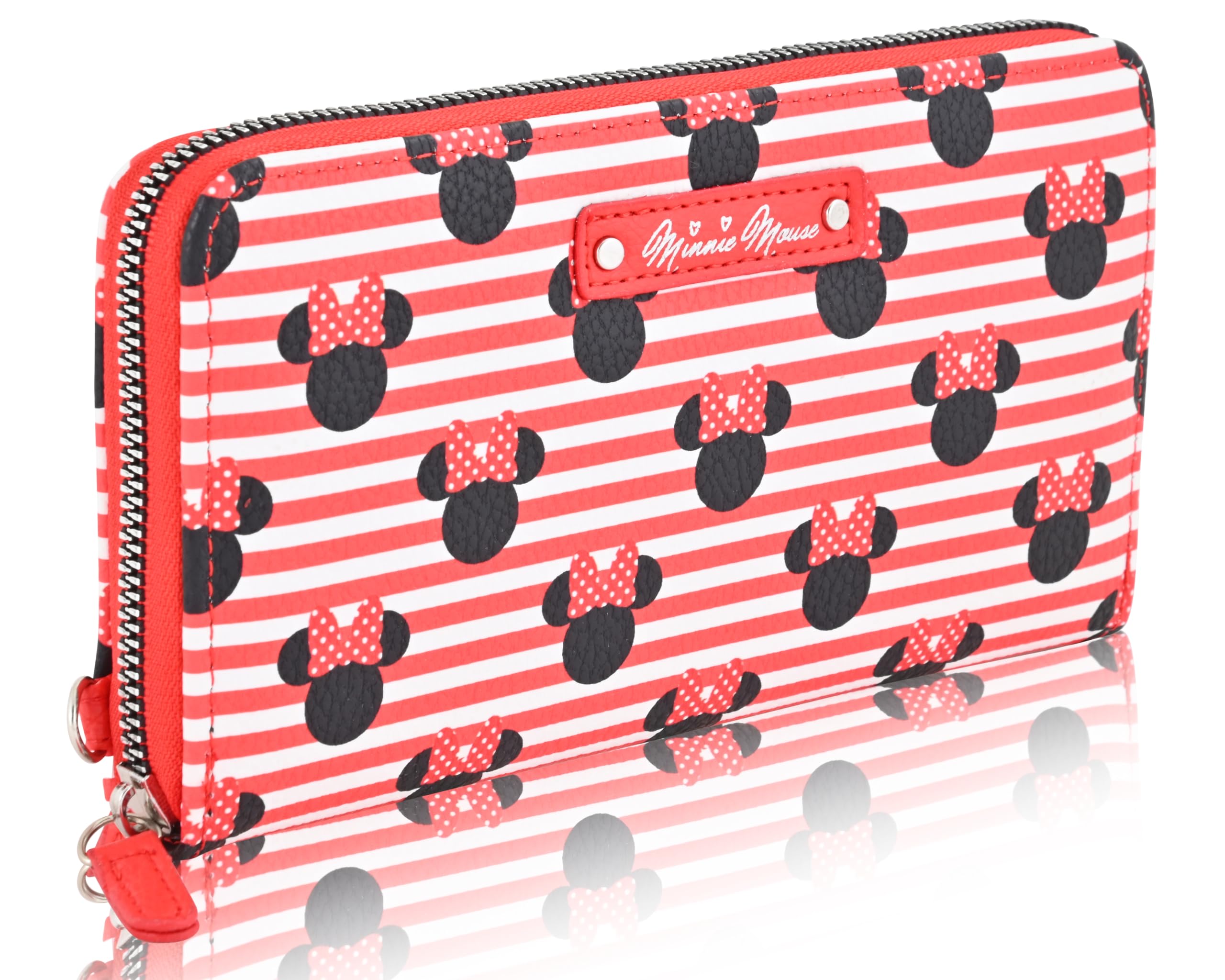 Disney Minnie Mouse Wallet Women - PU Leather Wristlet Wallets for Women - Mickey Mouse Minnie Mouse Wristlet Wallet
