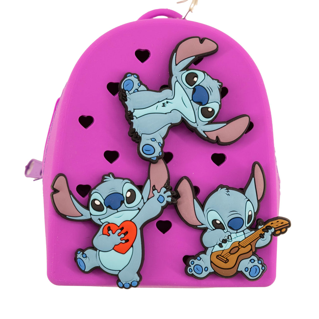 Disney Stitch, Hello Kitty or Bluey Keychain for Kids | Silicone Mini Backpack Zipper Pull Key Ring, Bag Charm