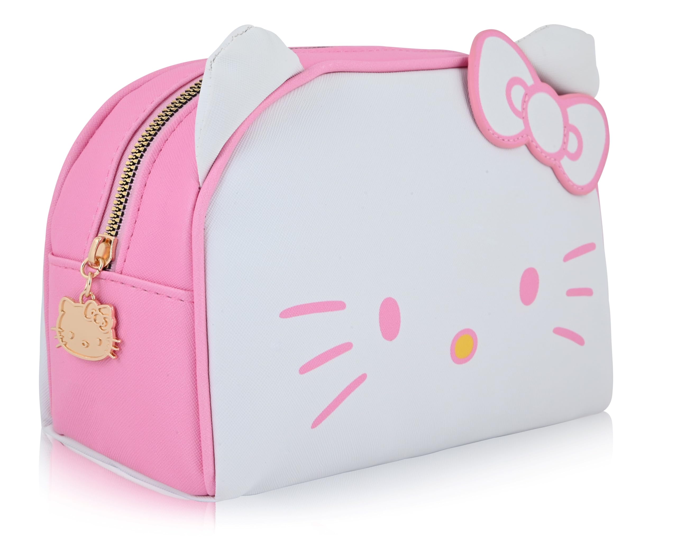 Hello Kitty, Stitch or Minnie Mouse Makeup Bag for Women | Minnie Mouse PU Leather Travel Toiletry Bag for Women