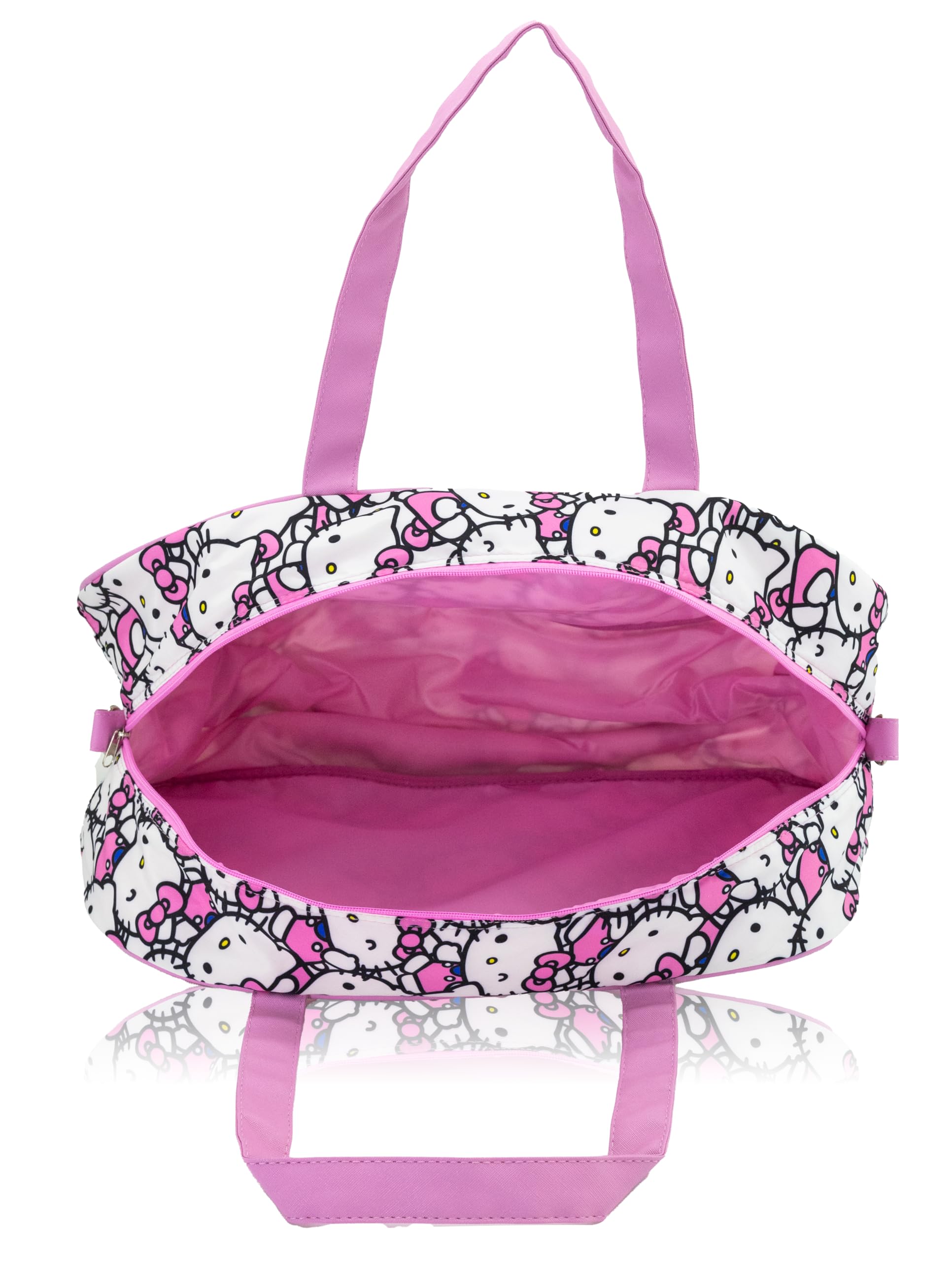 Stitch, Hello Kitty, Bluey or Spiderman Overnighter 10" Duffle Bag for Kids | Lightweight Travel Weekender Duffel for Girls and Women | Ages 3+