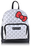 Fast Forward Hello Kitty Mini Backpack for Adults and Teens | Womens Purse Faux Leather Double Strap Shoulder Bag (White)