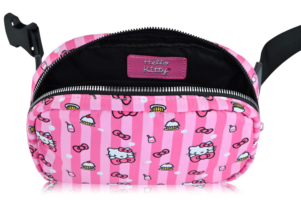 Sanrio Hello Kitty Crossbody Bags for Women | Travel Essentials for Women Fanny Pack Belt Bag with Buckle | Lightweight Travel Accessories Cross Body Bag