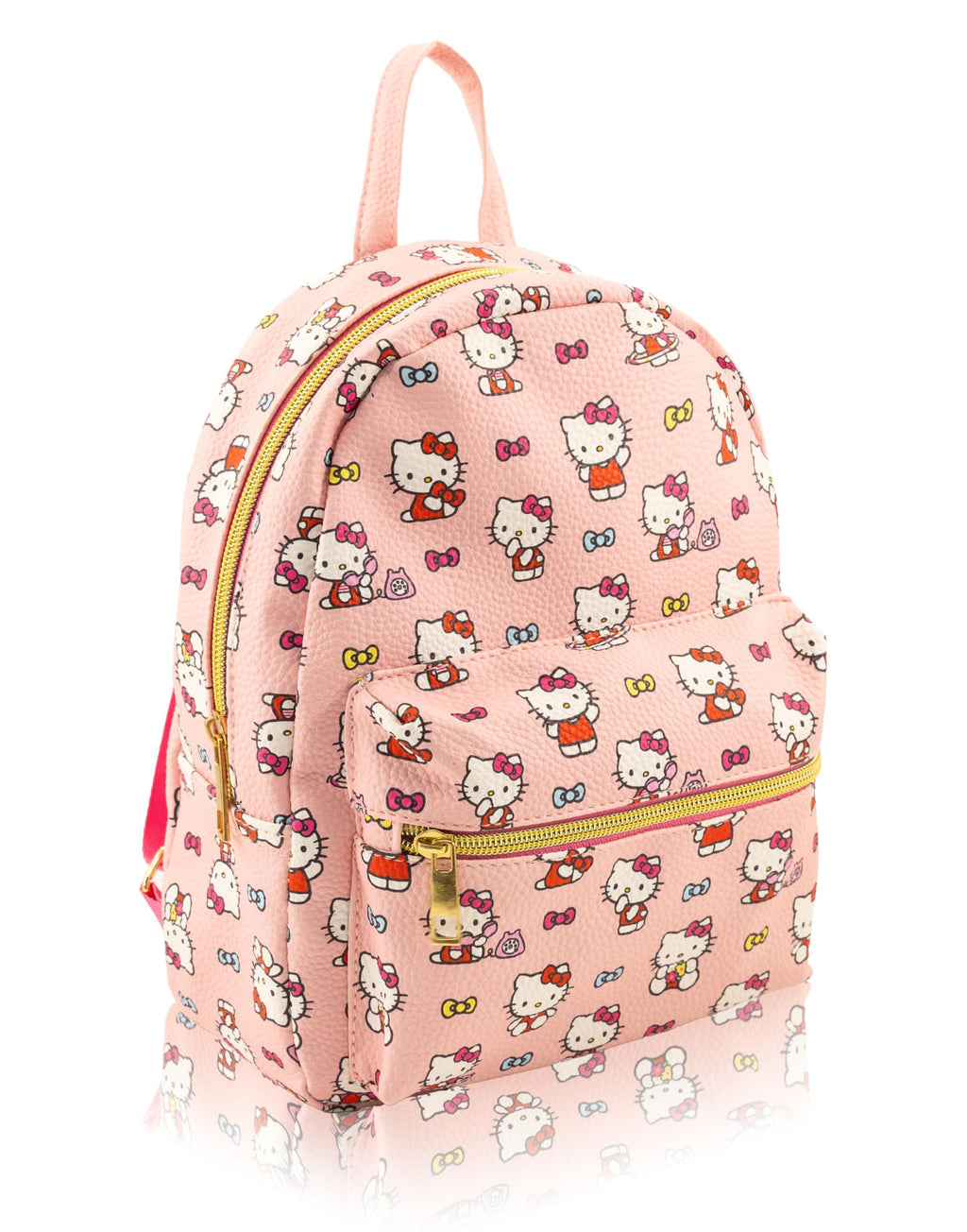 Fast Forward Sanrio Hello Kitty Mini Backpack for Girls | PU Leather Daypack Backpack Featuring Hello Kitty | Small Travel Bag, Lightweight Backpack | Ages 3+
