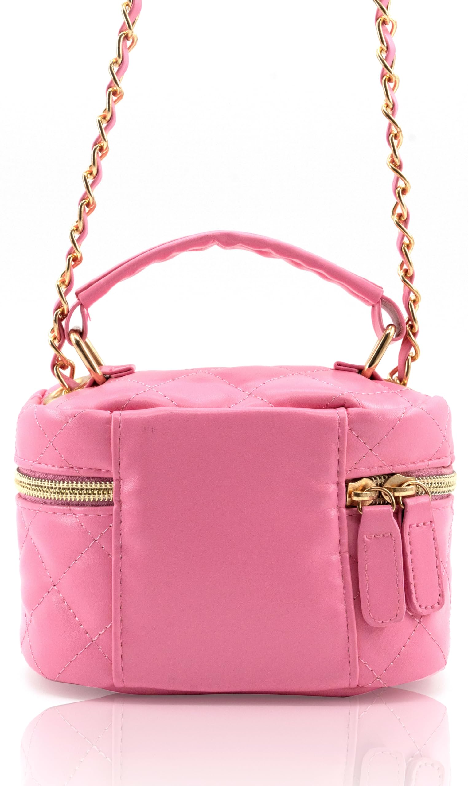 Fast Forward Sanrio Hello Kitty Cosmetic Bag for Women | Mini Hello Kitty PU Leather Crossbody Travel Toiletry Bag for Women | Make Up Travel Bag Makeup Bag