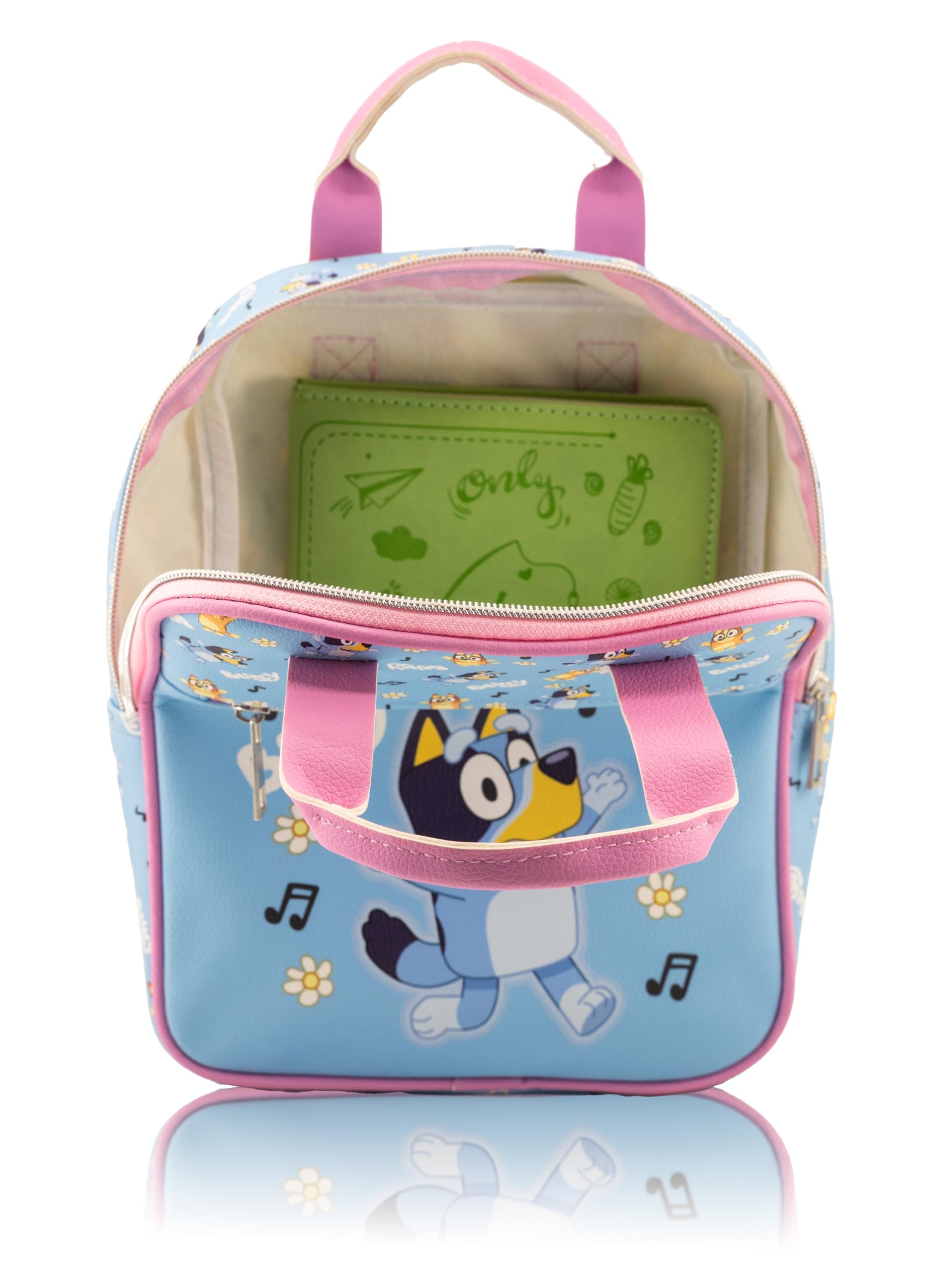 Fast Forward Sitch, Hello Kitty or Bluey Mini Backpack for Kids & Adults | 10" PU Leather Bluey Backpack Purse