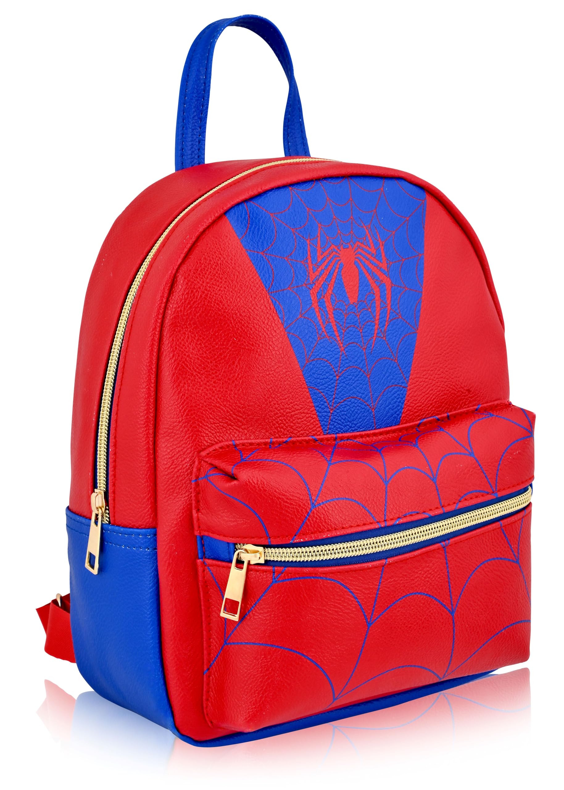 Marvel Spiderman Backpack for Men, Women, Unisex | Cute PU Leather 10" Mini Backpack Purse | Spiderman Bag & Accessories