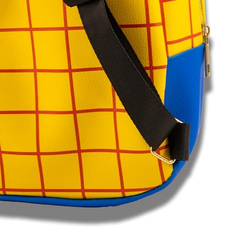 Disney Toy Story Woody Mini Backpack for Kids & Adults | 10" PU Leather Disney Backpack Purse Featuring Woody | Toddler Travel Bag, Small Backpack Bookbag for School, Travel, or Theme Park | Ages 3+