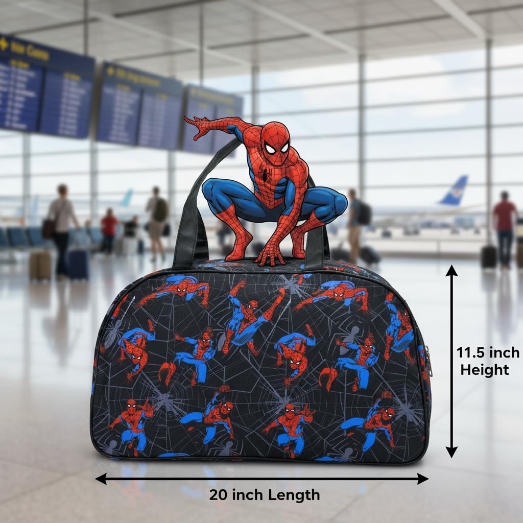 Stitch, Hello Kitty, Bluey or Spiderman Overnighter 10" Duffle Bag for Kids | Lightweight Travel Weekender Duffel for Girls and Women | Ages 3+
