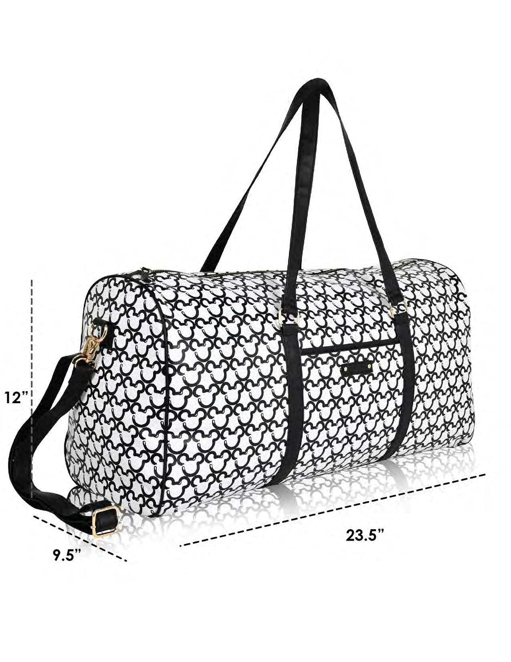 Mickey Mouse Overnight Duffle Bag - Mickey & Minnie Mouse Classic Premium Overnight Duffle Bag