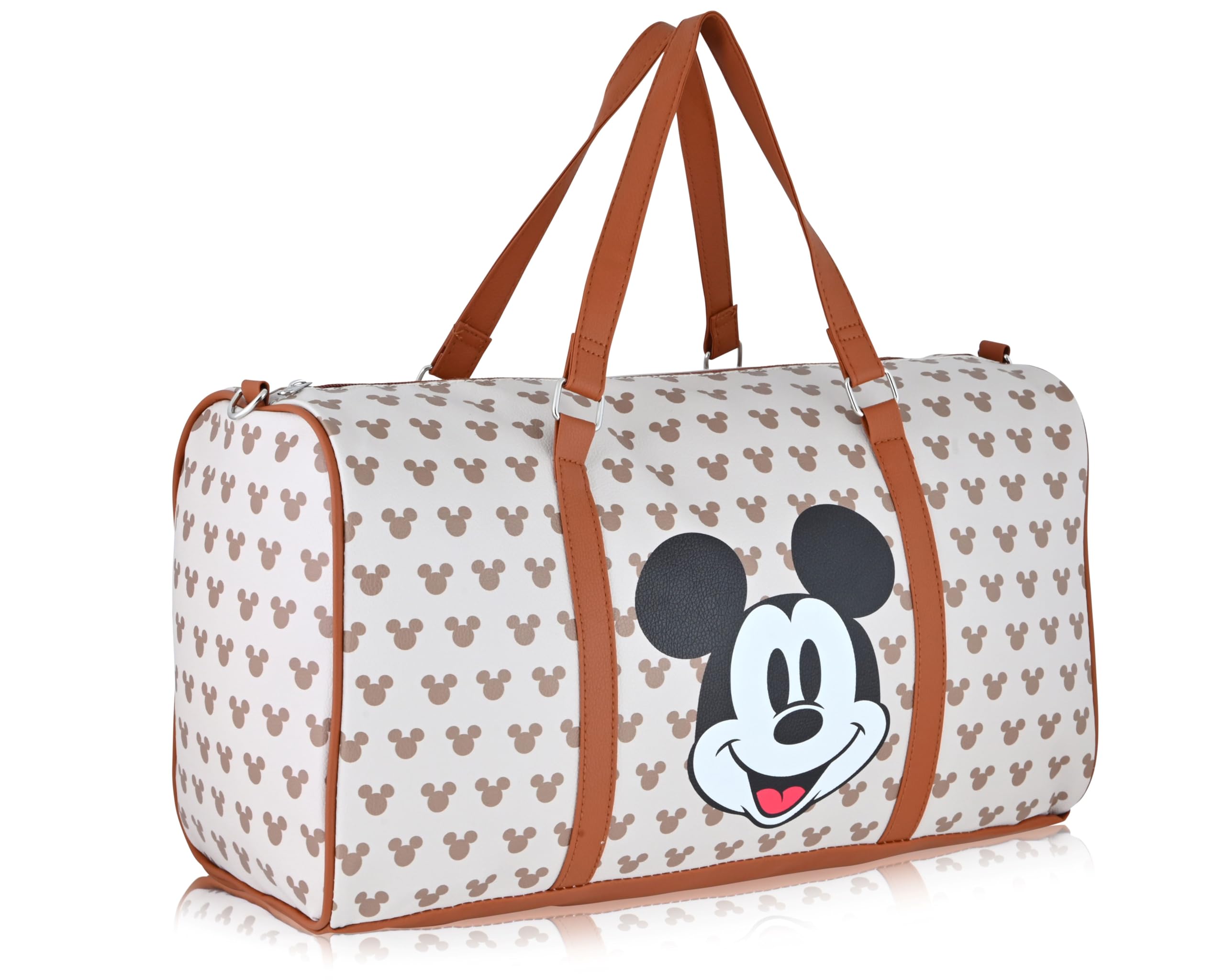 Stitch, Minnie, Mickey, Pooh, Harry Potter, or Jack Skellington 16" Leather Mini Travel Bag, Duffle Bag, Overnight Bag