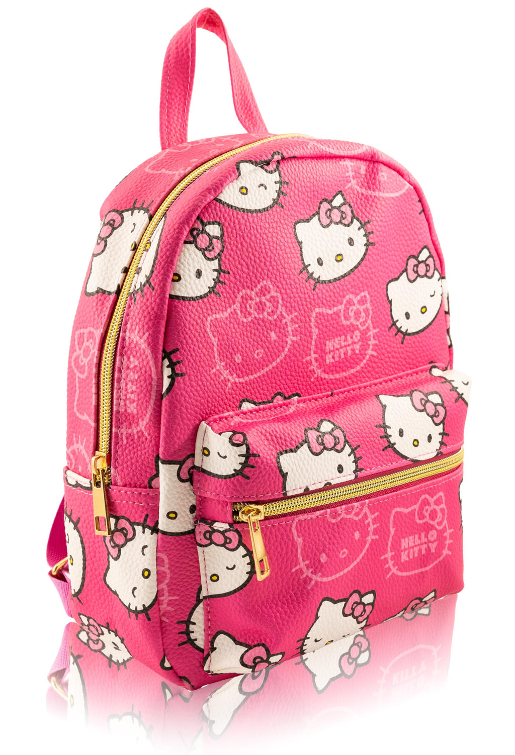 Fast Forward Sanrio Hello Kitty Mini Backpack for Girls | PU Leather Daypack Backpack Featuring Hello Kitty | Small Travel Bag, Lightweight Backpack | Ages 3+