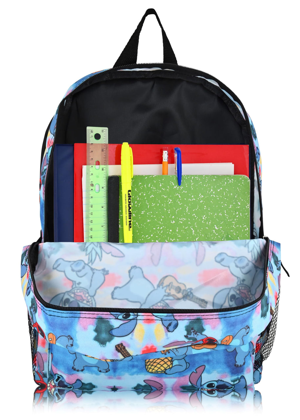 Fast Forward Disney Stitch School Backpack for Toddlers With Pencil Case | 16" Kids Bookbag for Boys, Girls, Unisex | LSCF84AR