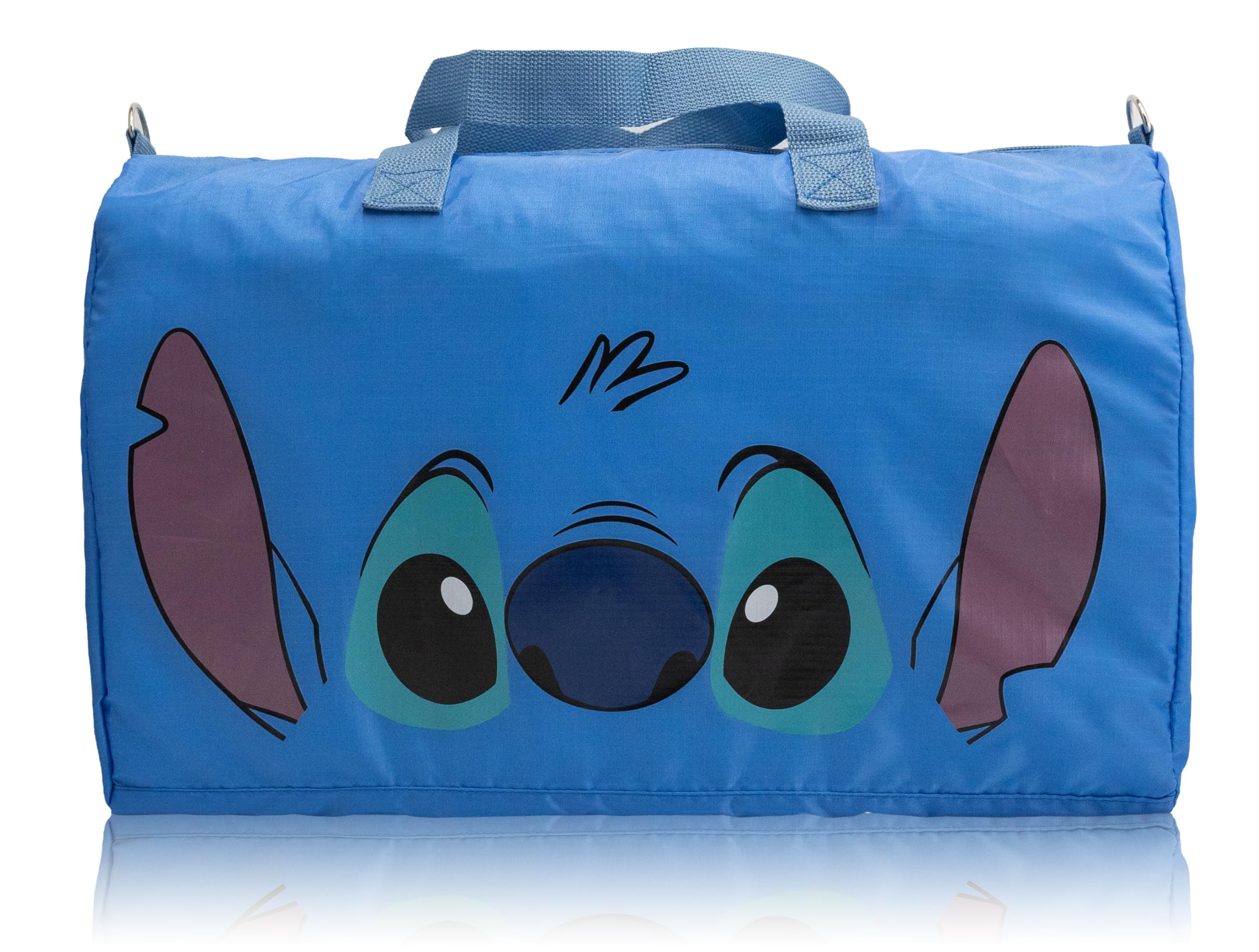 Stitch, Spiderman, Paw Patrol or Hello Kitty Duffle Bag | Lightweight Foldable Travel Duffel with Shoulder Strap & Luggage Sleeve