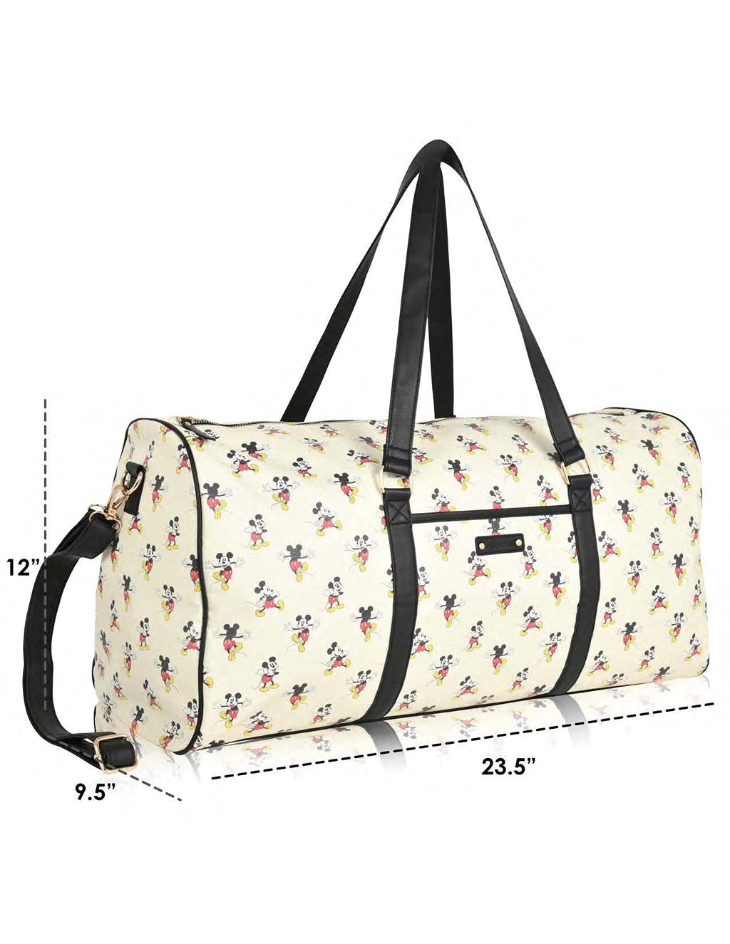 Mickey Mouse Overnight Duffle Bag - Mickey & Minnie Mouse Classic Premium Overnight Duffle Bag