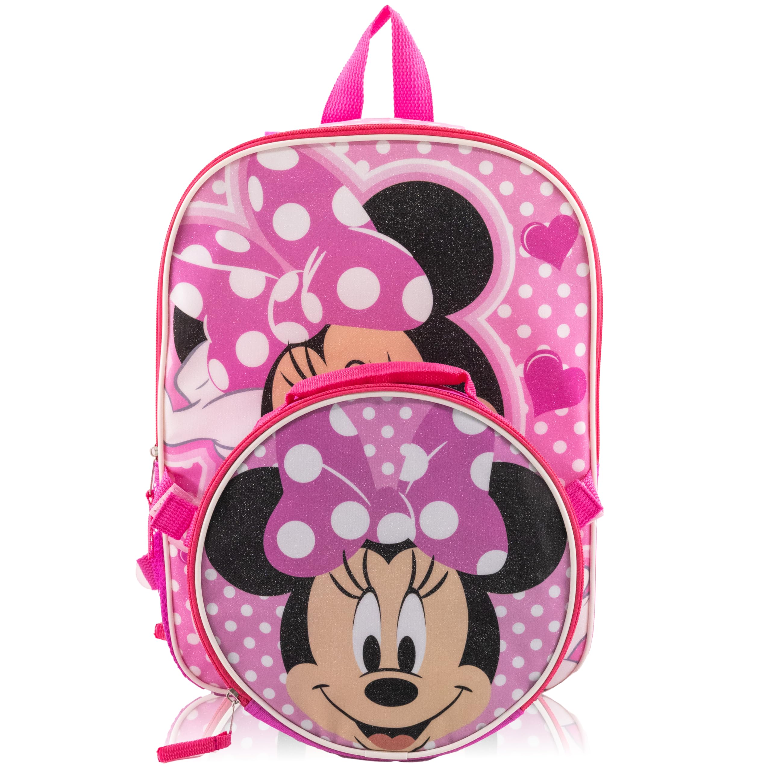 Fast Forward 14" Licensed Kids Backpack with Lunch Box for Kids | Insulated Lunch Bag for Boys, Girls, Toddlers