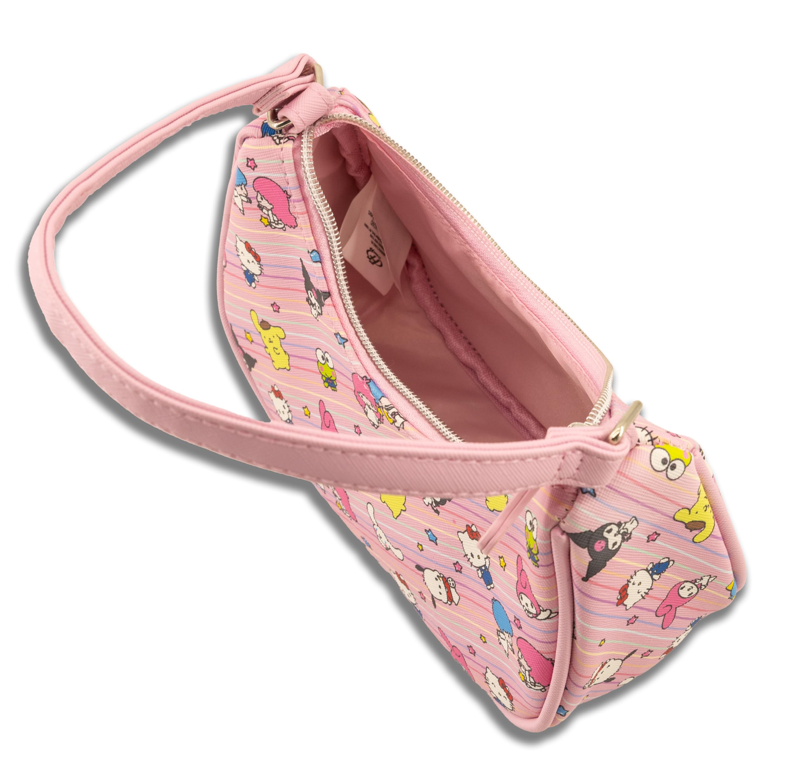 Hello Kitty, Bluey or Stitch Hobo Handbag Purse for Girls | All Over Print Crossbody Shoulder Bag with Adjustable Strap