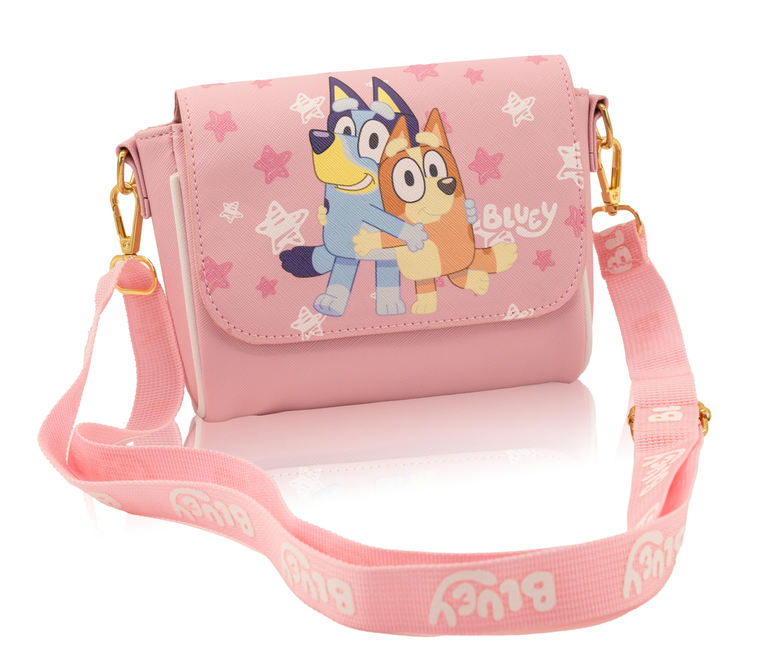 Fast Forward Stitch, Hello Kitty or Bluey Girls Purse | Small Crossbody Shoulder Bag with Adjustable Strap