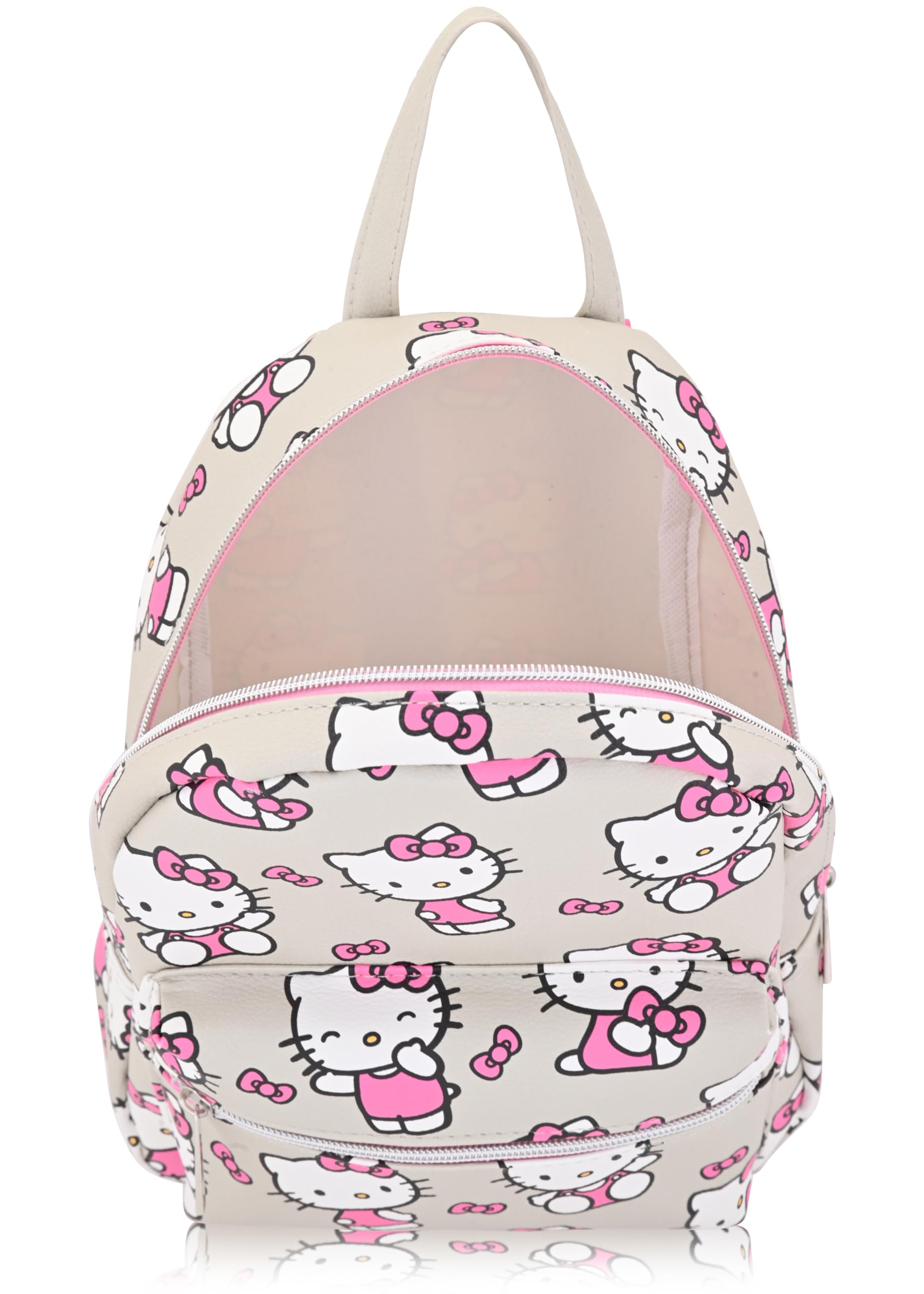 Fast Forward Sanrio Hello Kitty Backpack for Women, Men, Unisex | Cute PU Leather 10" Hello Kitty Mini Backpack Purse Shoulder Purse | Hello Kitty Bag and Hello Kitty Accessories