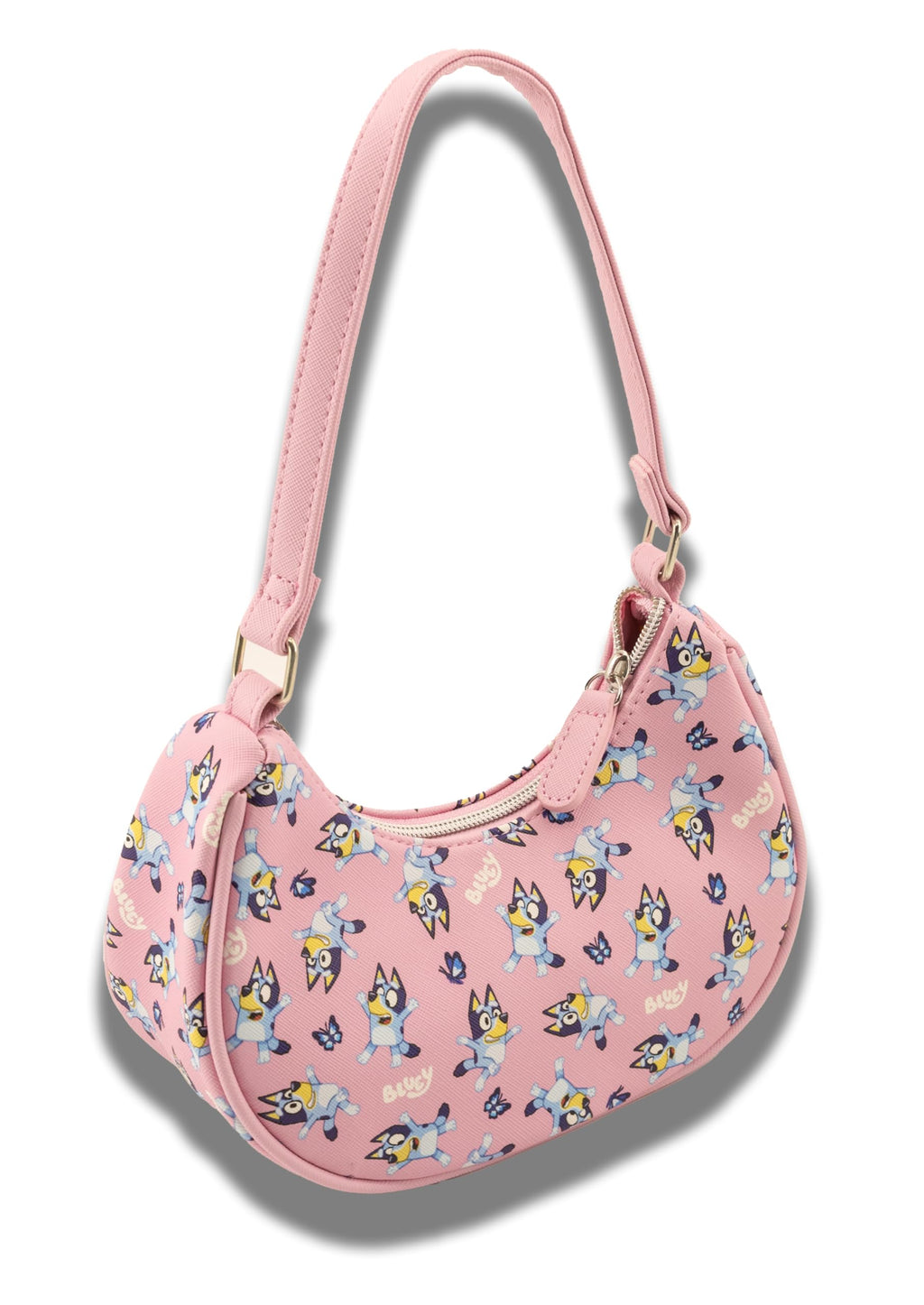 Hello Kitty, Bluey or Stitch Hobo Handbag Purse for Girls | All Over Print Crossbody Shoulder Bag with Adjustable Strap