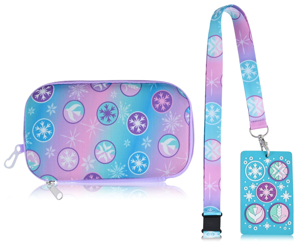 Disney Minnie Mouse or Frozen Backpack With Lunch Bag, Zip Case and ID Lanyard Set for Girls