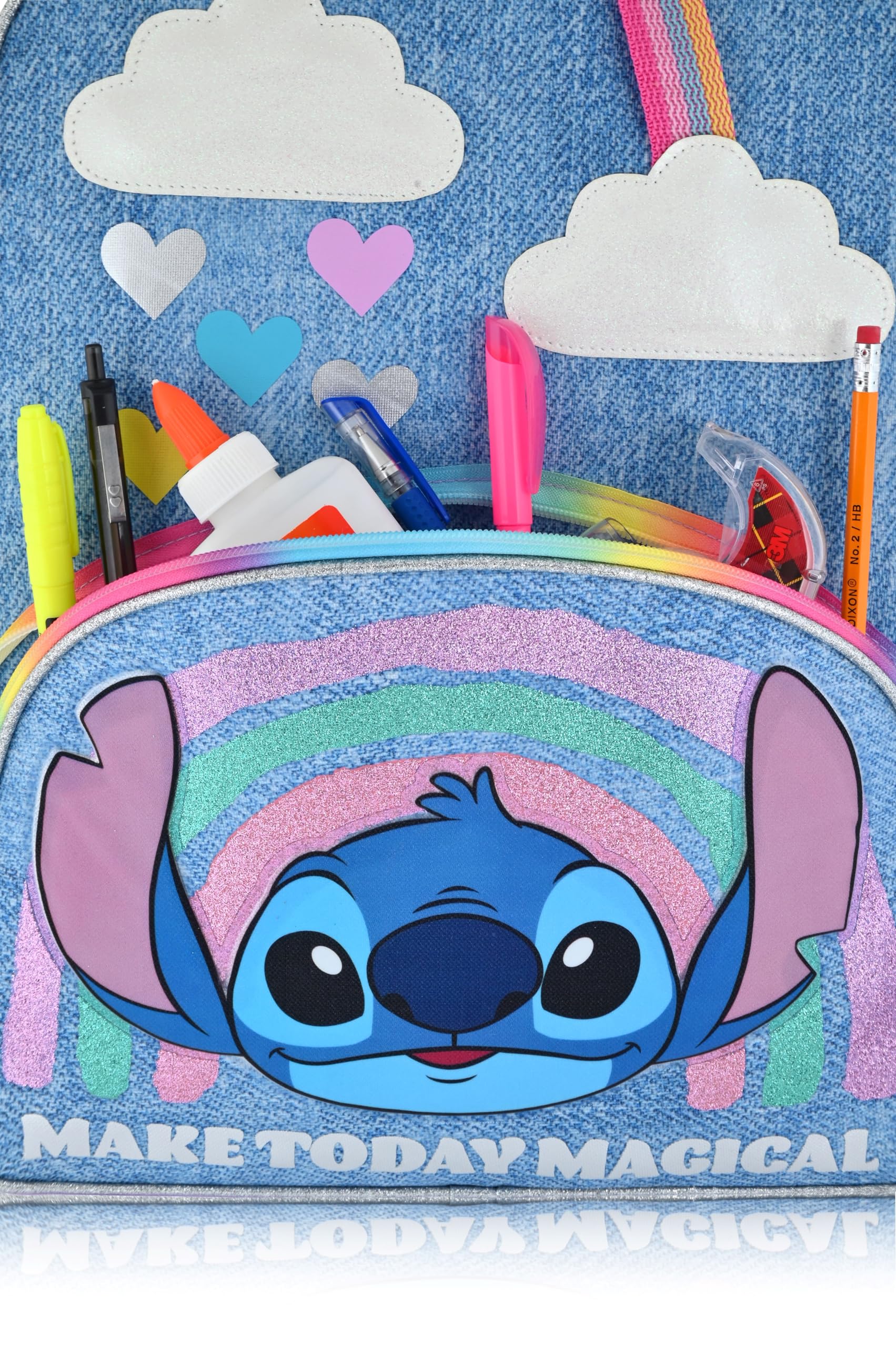 Disney Stitch School Backpack Toddler Backpack for School | Stitch 16" Kids Backpack Bookbag for Girls, Boys, Unisex
