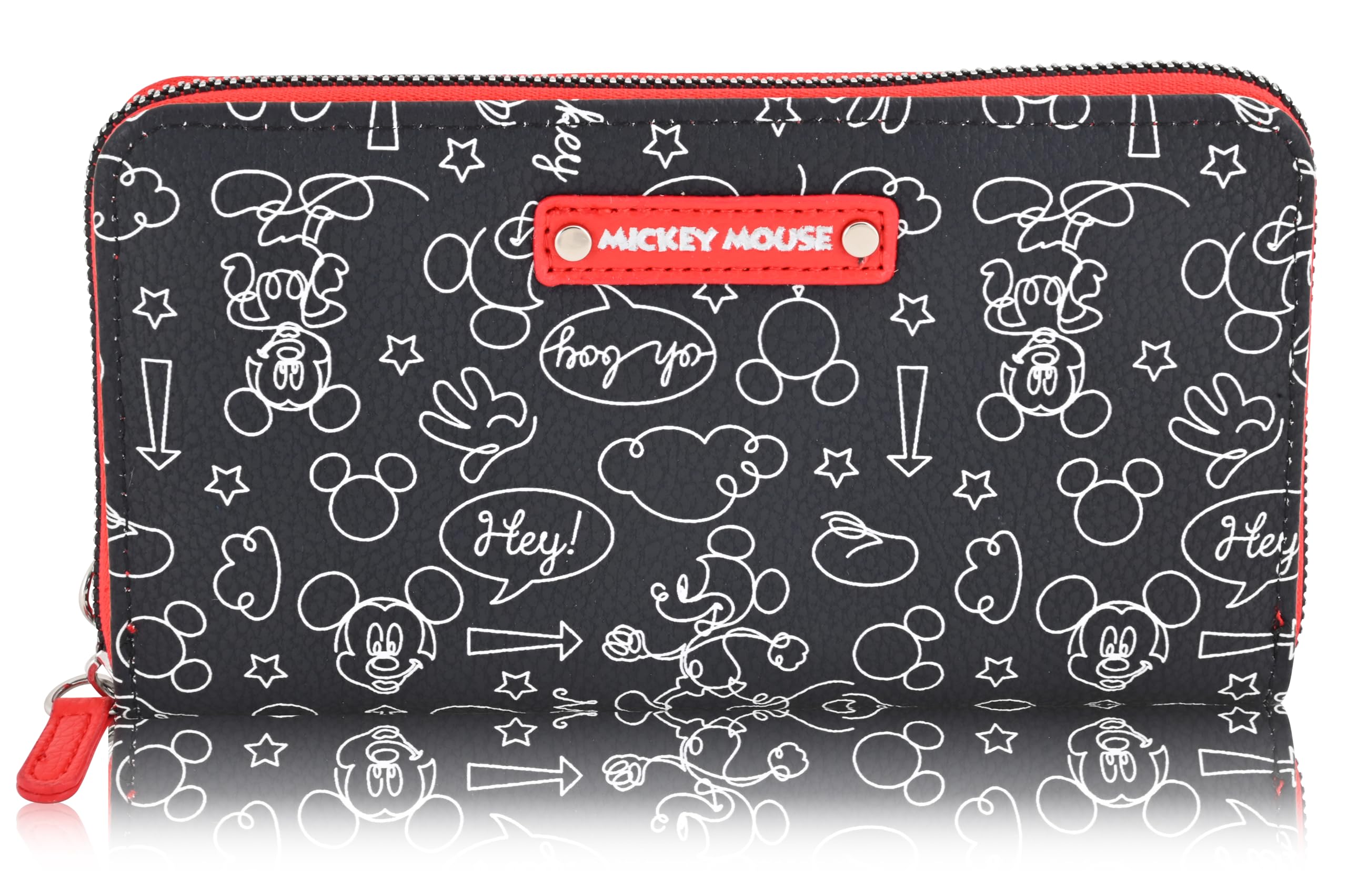 Disney Minnie Mouse Wallet Women - PU Leather Wristlet Wallets for Women - Mickey Mouse Minnie Mouse Wristlet Wallet