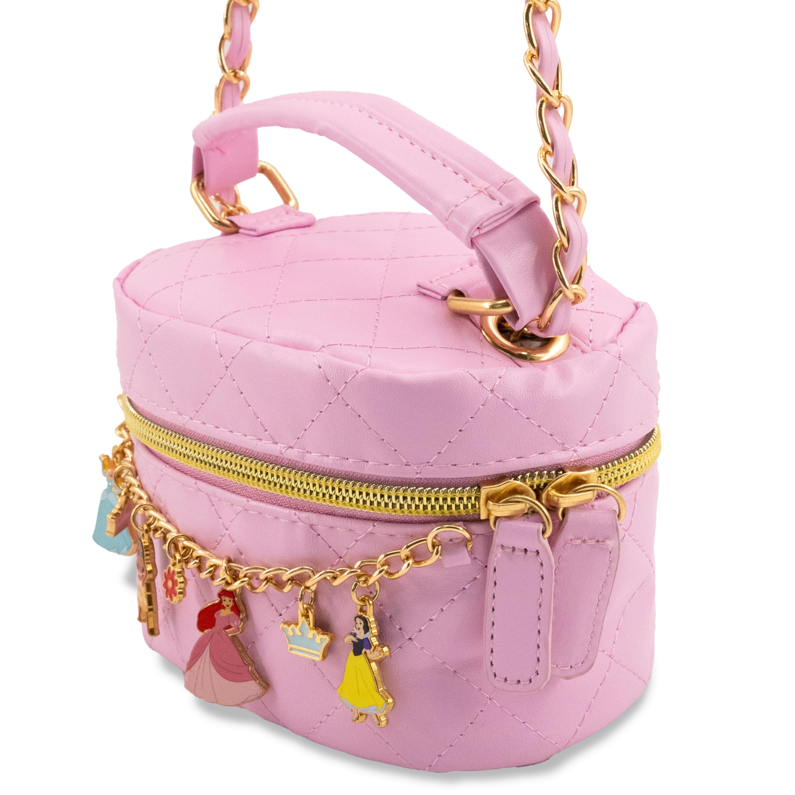 Fast Forward Sanrio Hello Kitty Cosmetic Bag for Women | Mini Hello Kitty PU Leather Crossbody Travel Toiletry Bag for Women | Make Up Travel Bag Makeup Bag