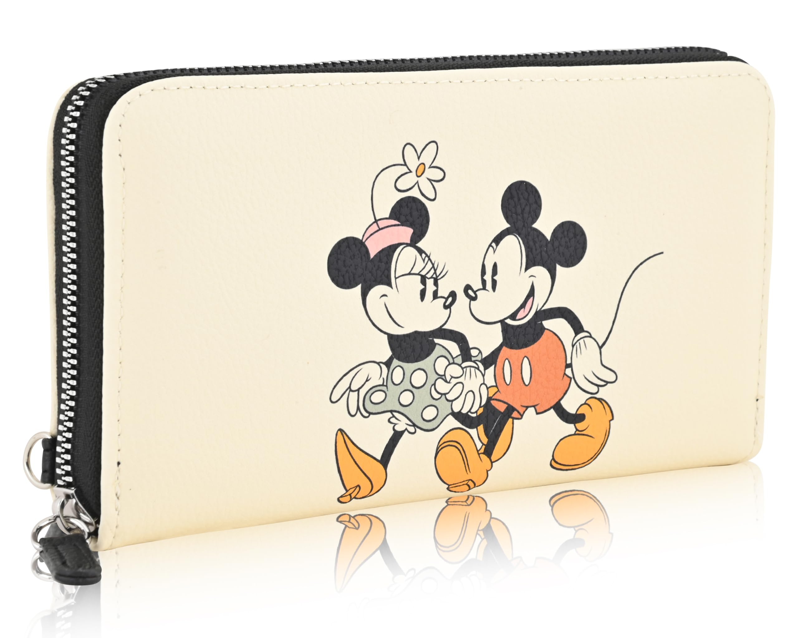 Disney Minnie Mouse Wallet Women - PU Leather Wristlet Wallets for Women - Mickey Mouse Minnie Mouse Wristlet Wallet