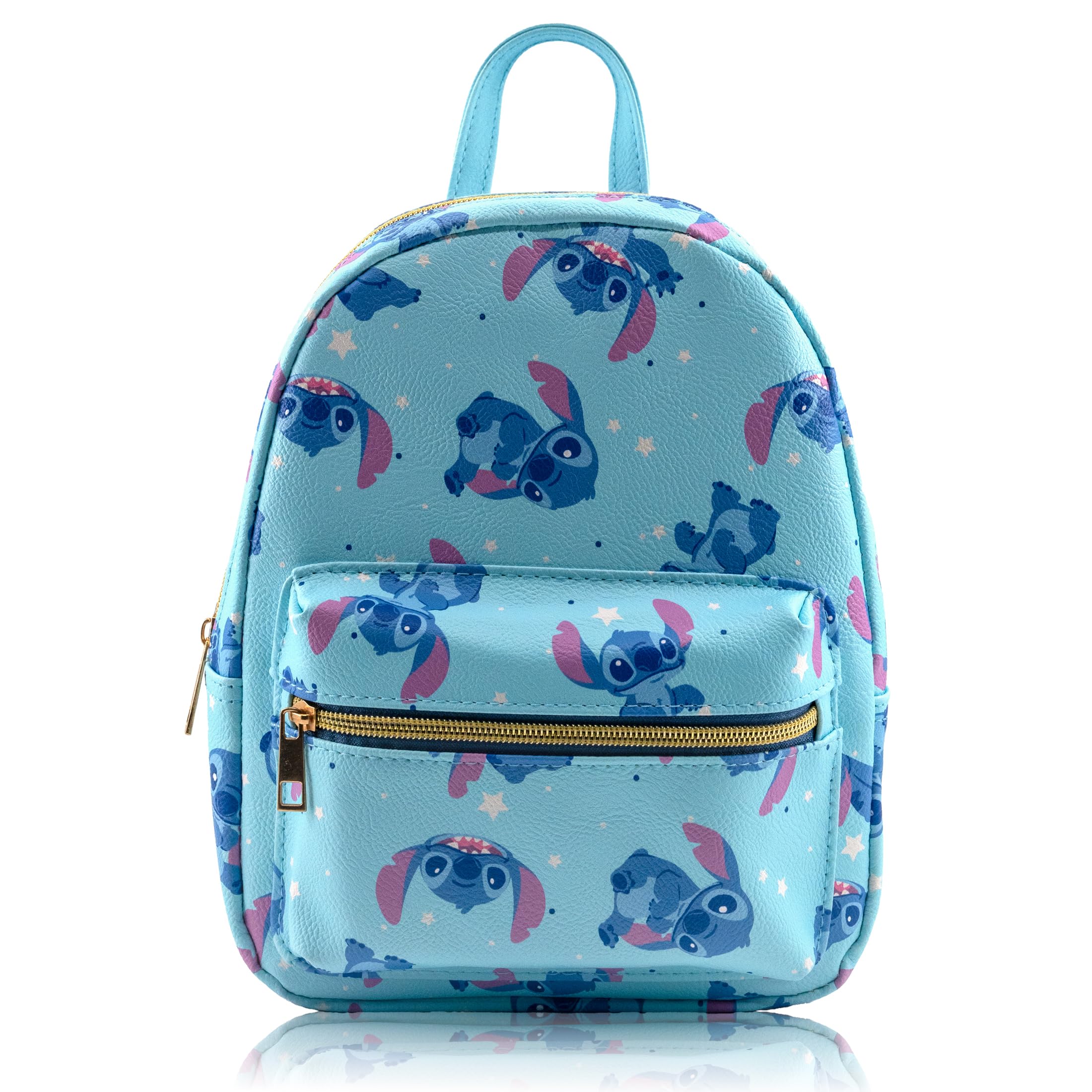 Disney Lilo and Stitch Backpack for Women, Men, Unisex | Cute PU Leather 10" Mini Backpack Purse | Stitch Bag & Accessories