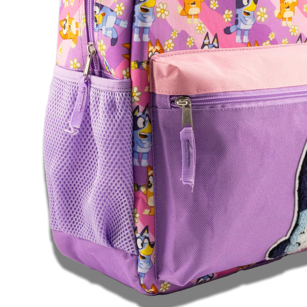 Fast Forward Hello Kitty, Bluey or Stitch Backpack for Kids | Embossed Print Bookbag for Girls, Boys, Unisex