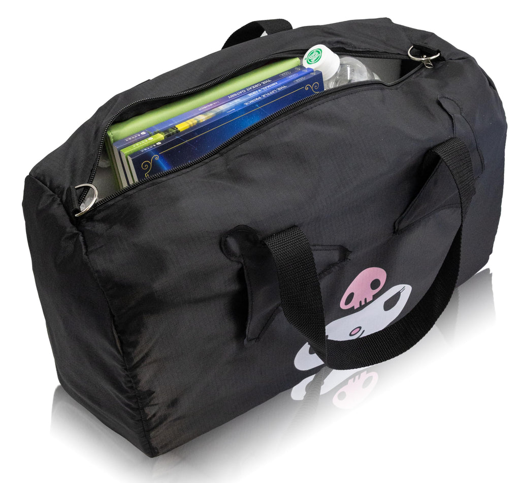 Stitch, Spiderman, Paw Patrol or Hello Kitty Duffle Bag | Lightweight Foldable Travel Duffel with Shoulder Strap & Luggage Sleeve