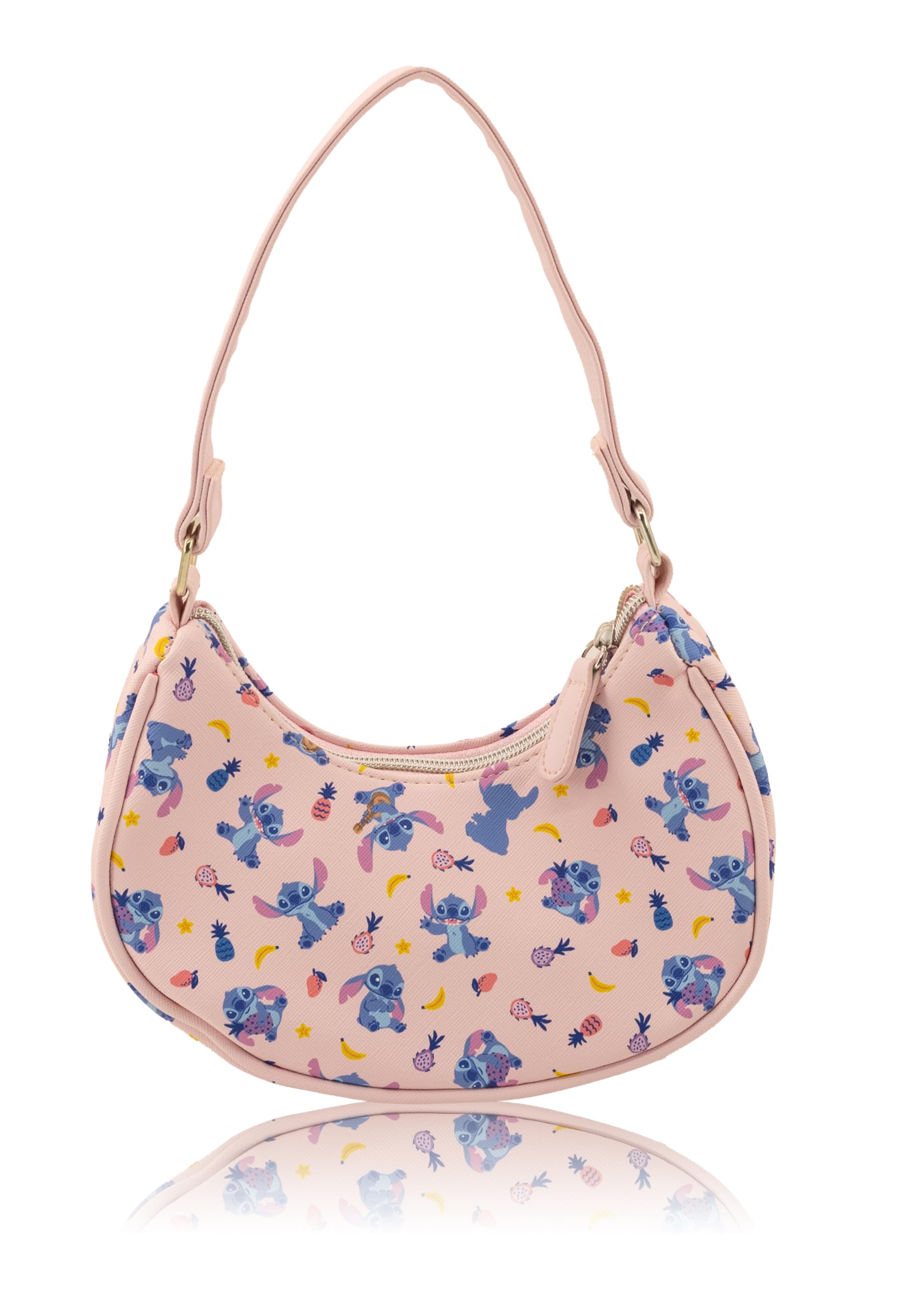 Hello Kitty, Bluey or Stitch Hobo Handbag Purse for Girls | All Over Print Crossbody Shoulder Bag with Adjustable Strap