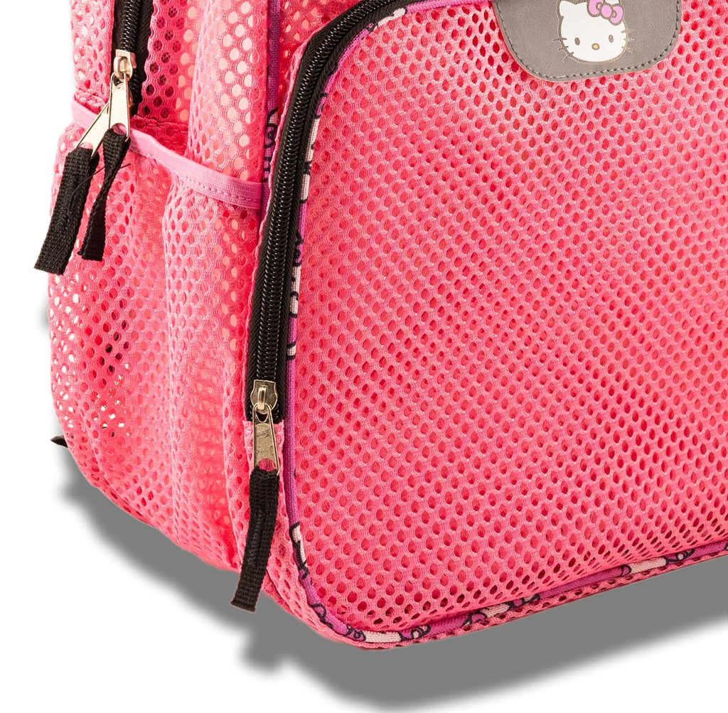 Fast Forward Bluey, Hello Kitty or Stitch Mesh Backpack for Kids | Bookbag for Girls, Boys, Unisex | Toddler Travel Bag