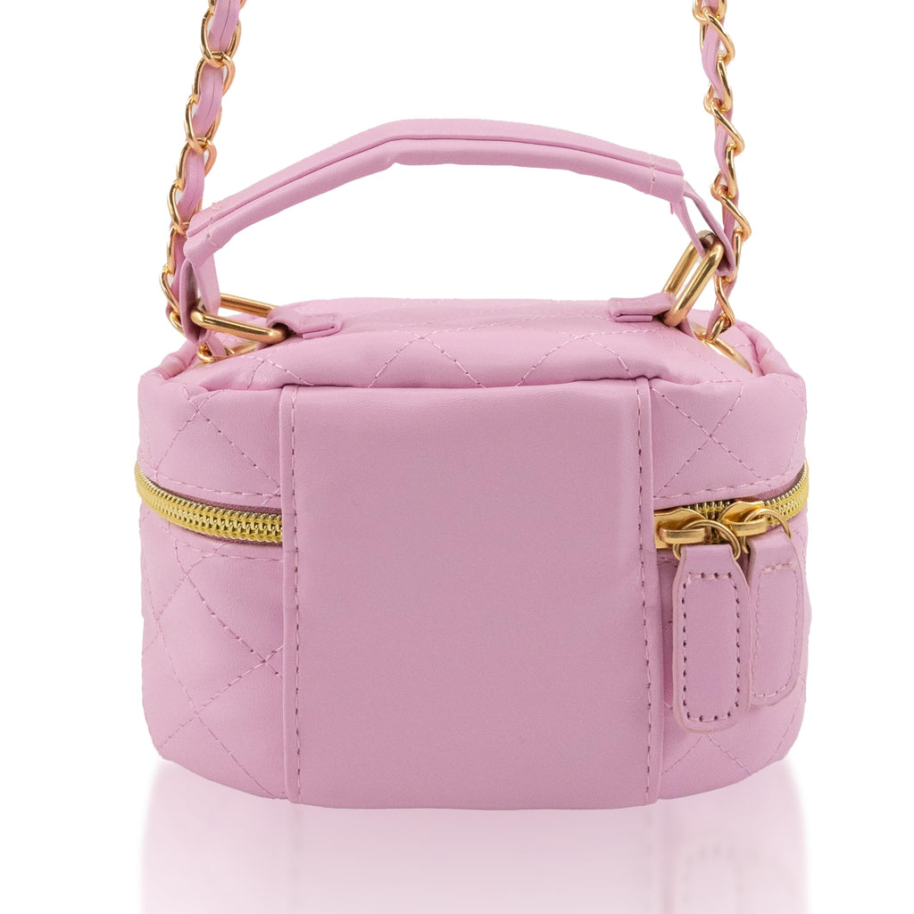 Fast Forward Sanrio Hello Kitty Cosmetic Bag for Women | Mini Hello Kitty PU Leather Crossbody Travel Toiletry Bag for Women | Make Up Travel Bag Makeup Bag