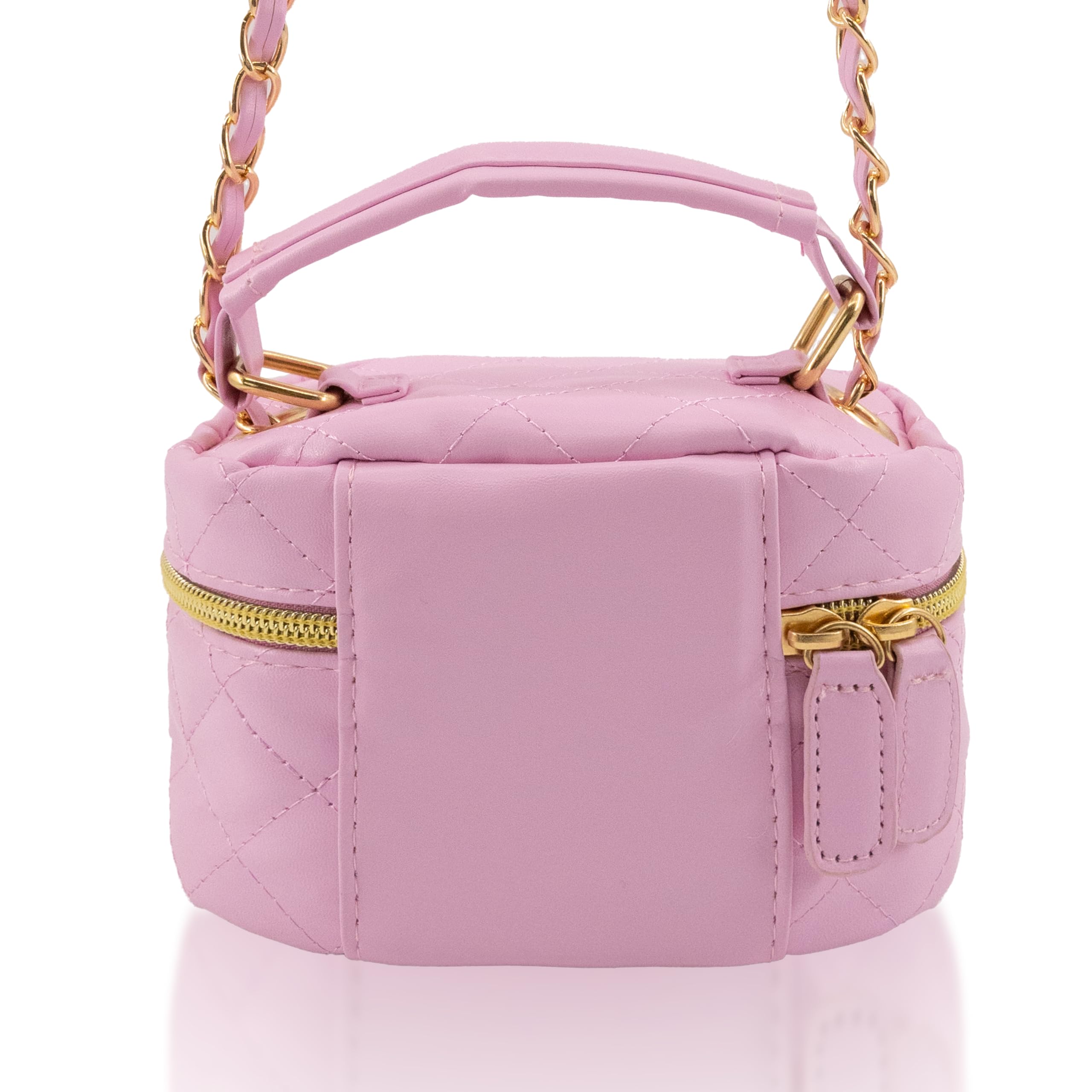 Fast Forward Sanrio Hello Kitty Cosmetic Bag for Women | Mini Hello Kitty PU Leather Crossbody Travel Toiletry Bag for Women | Make Up Travel Bag Makeup Bag