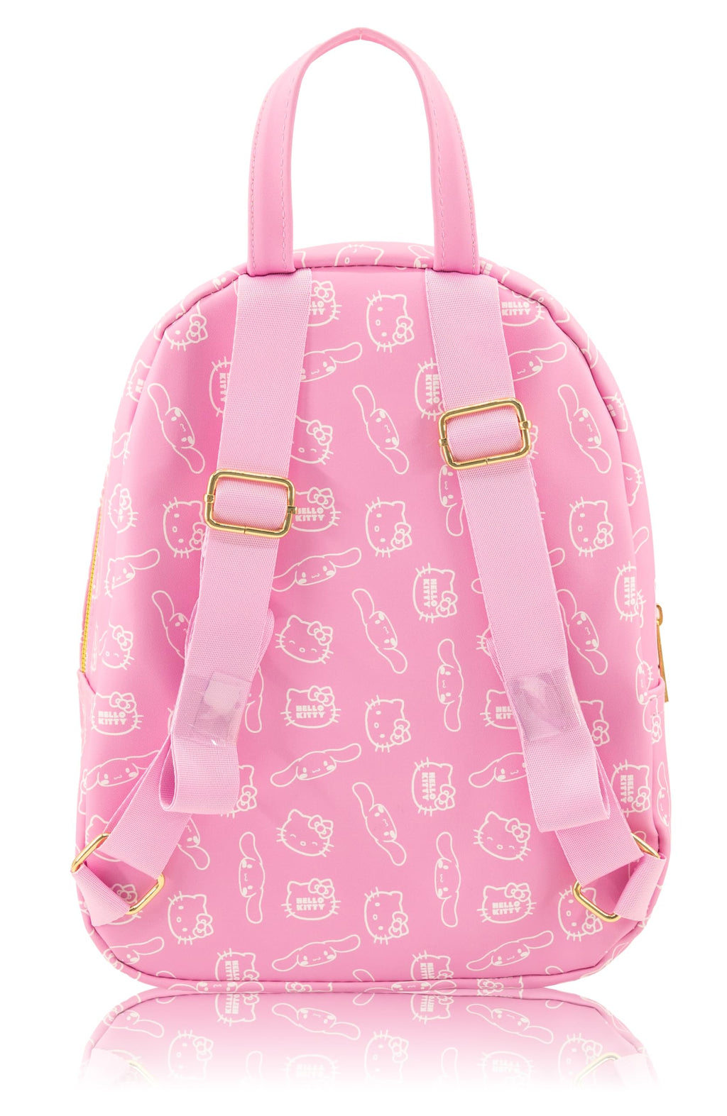 Fast Forward Sanrio Hello Kitty and Cinnamoroll Mini Backpack for Girls | PU Leather Daypack Backpack Featuring Hello Kitty and Cinnamoroll | Small Travel Bag, Lightweight Backpack | Ages 3+