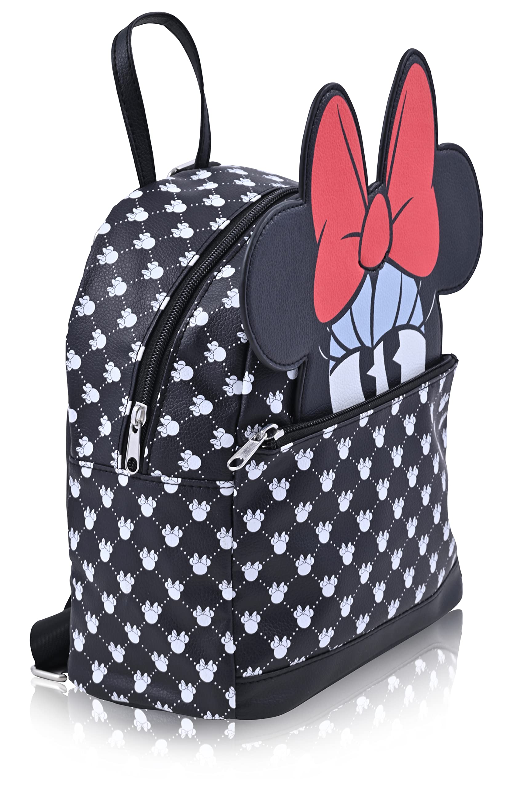Disney Minnie Mouse Backpack for Women and Teens | Mini Womens Purse Double Strap Book Bag