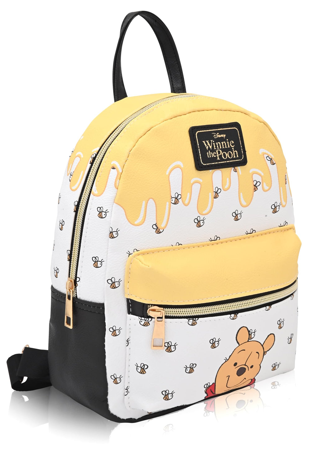 Disney Winnie the Pooh Backpack for Women, Men, Unisex | Cute PU Leather 10" Mini Backpack
