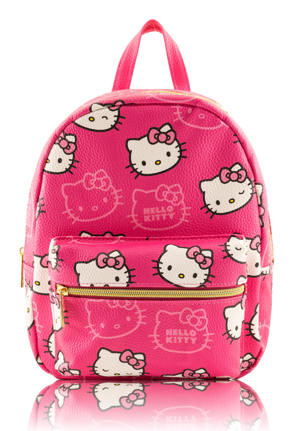Fast Forward Sanrio Hello Kitty Mini Backpack for Girls | PU Leather Daypack Backpack Featuring Hello Kitty | Small Travel Bag, Lightweight Backpack | Ages 3+