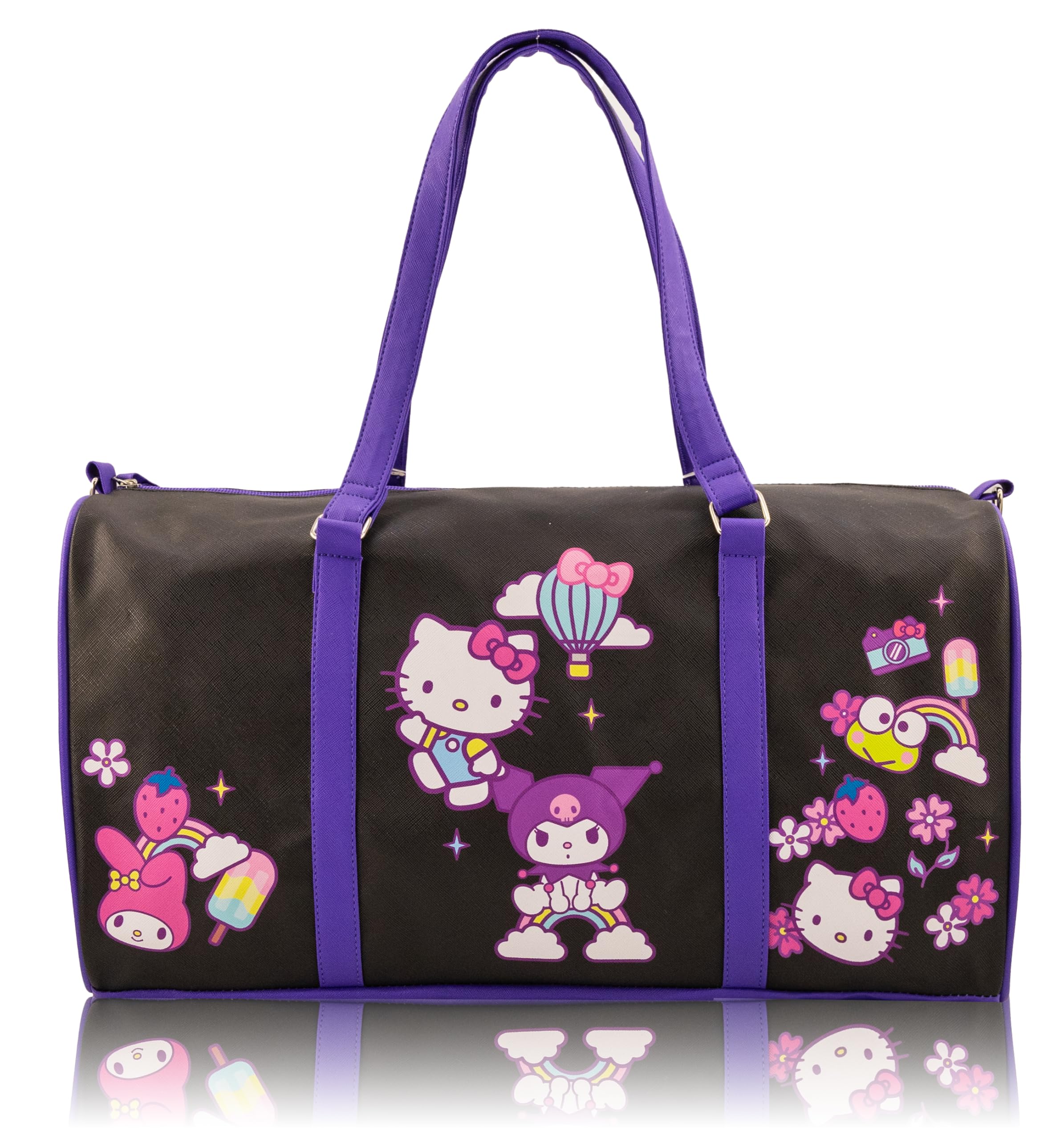Stitch, Minnie, Mickey, Pooh, Harry Potter, or Jack Skellington 16" Leather Mini Travel Bag, Duffle Bag, Overnight Bag