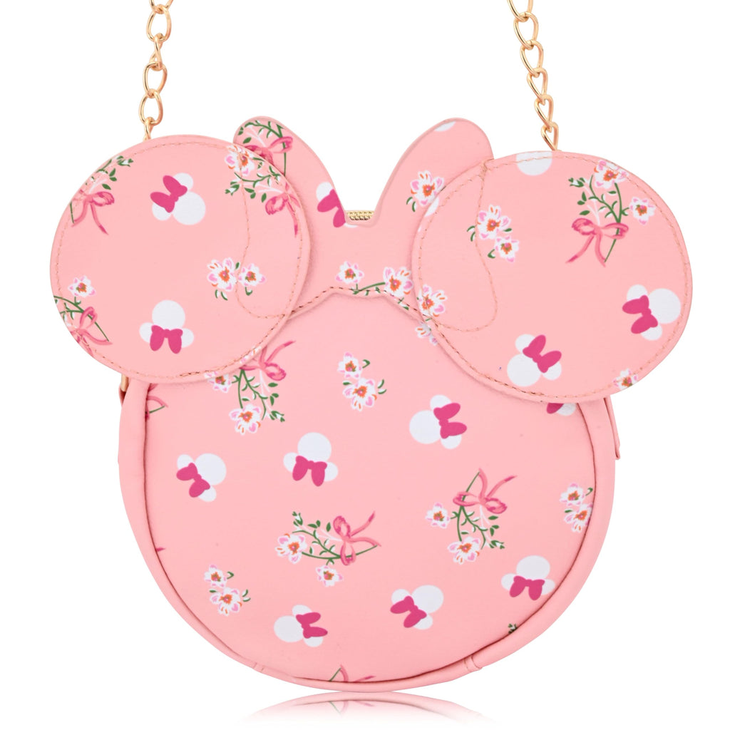 Disney Minnie Mouse Mini Purse Crossbody Handbag for Women | Leather Women's Shoulder Handbag | Minnie Mouse Accessories for Adults, Unisex