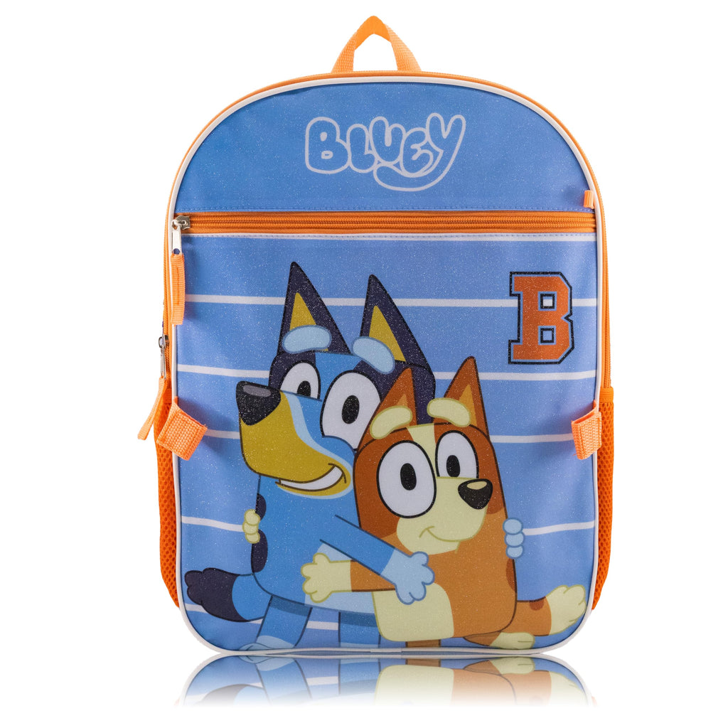 Fast Forward Stitch, Bluey, Hello Kitty or Spiderman 5 Piece Backpack Set for Kids