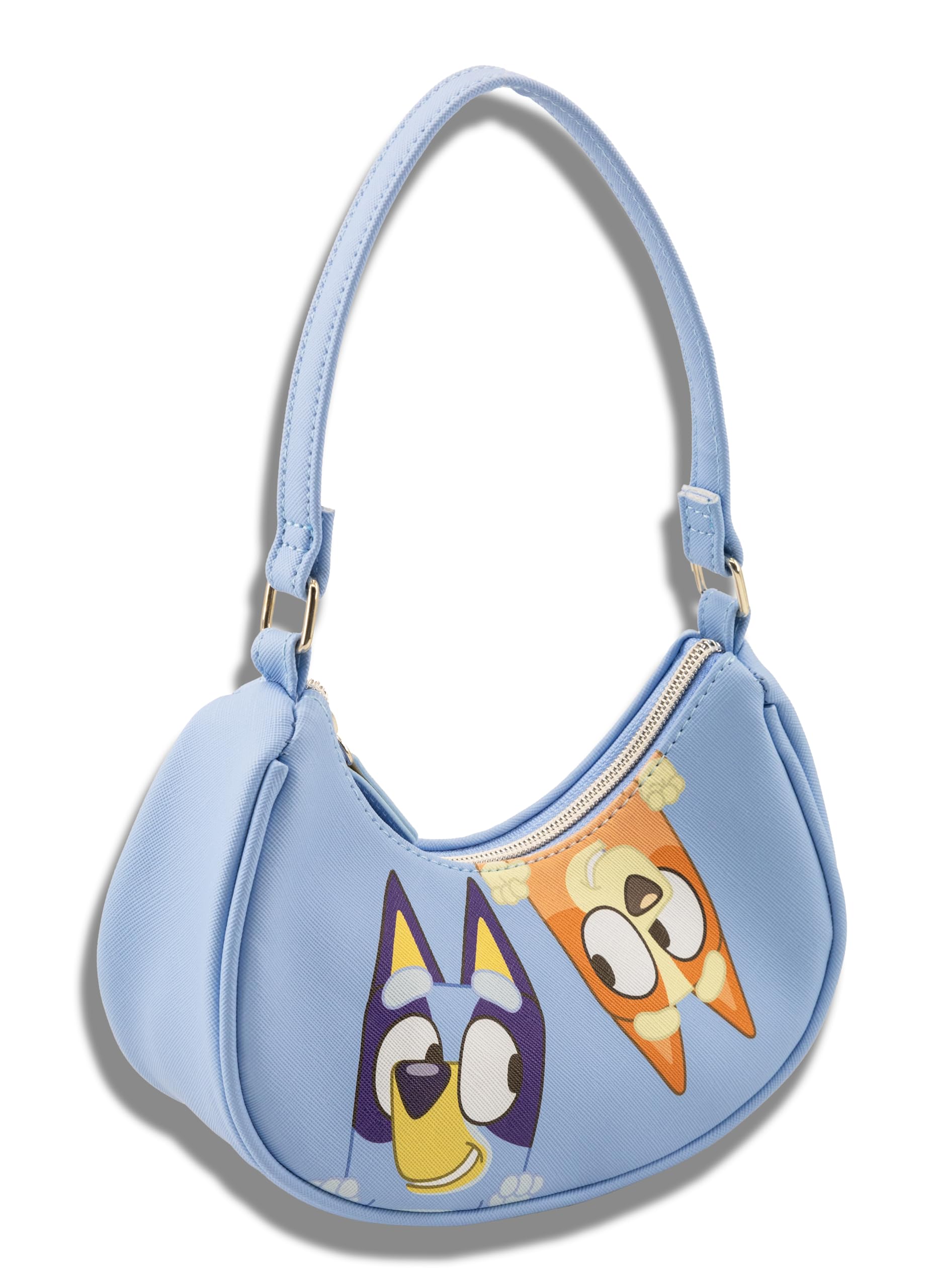 Bluey Hobo Handbag Purse for Girls with Bingo | Official Crossbody Shoulder Bag with Adjustable Strap | Small Toddler Purse, Preschool Handbag, Everyday Tote or Travel Mini Purse for Kids Ages 3+
