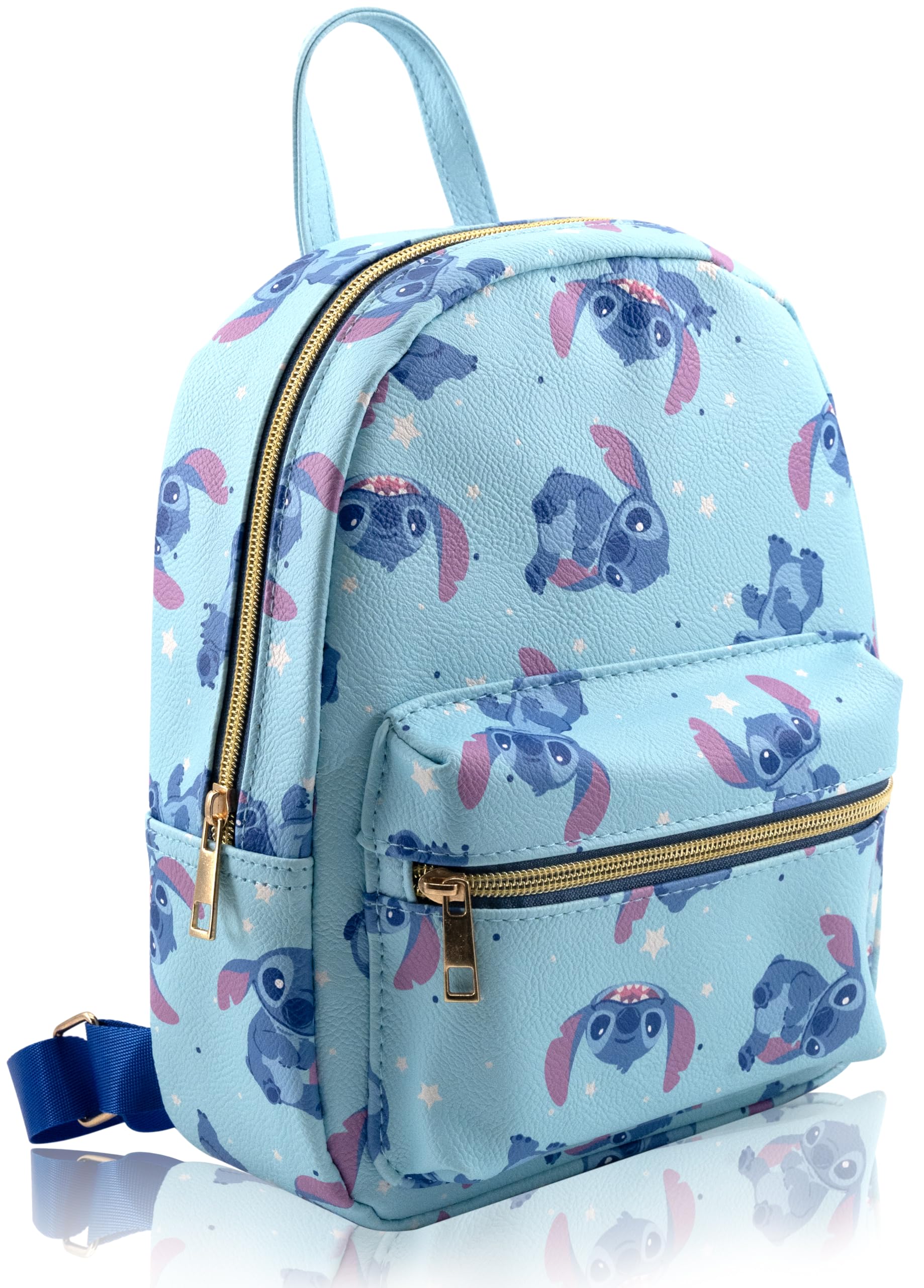 Disney Lilo and Stitch Backpack for Women, Men, Unisex | Cute PU Leather 10" Mini Backpack Purse | Stitch Bag & Accessories